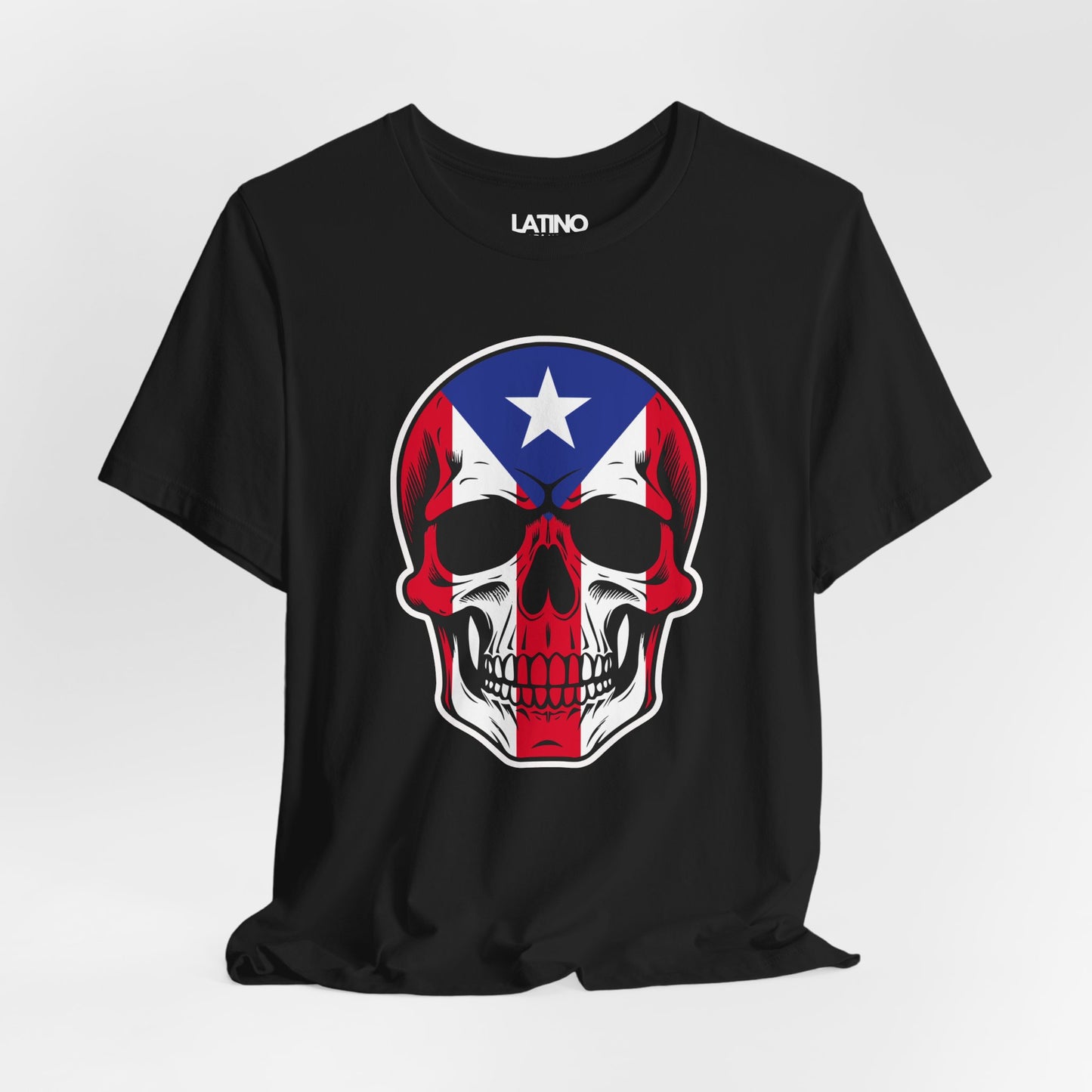 Puerto Rican Skull T-Shirt | Boricua Flag Graphic Tee – Latino In Da House