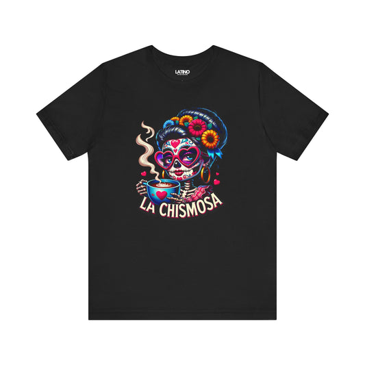 "La Chismosa Skull Cafecito" T-Shirt