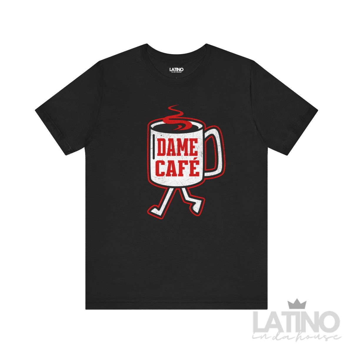 “Dame Café Distress” T-Shirt | Dame Café Tee