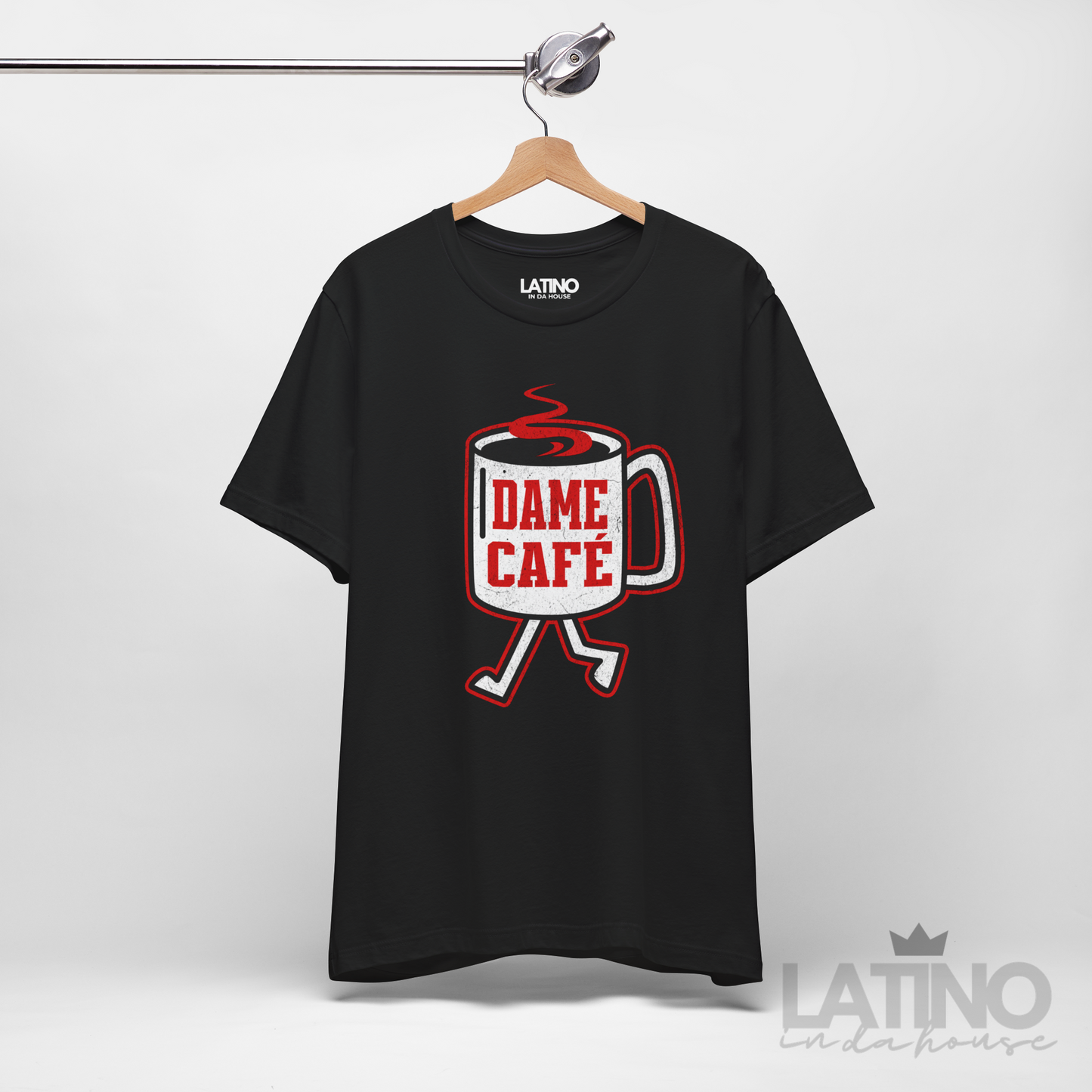 “Dame Café Distress” T-Shirt | Dame Café Tee