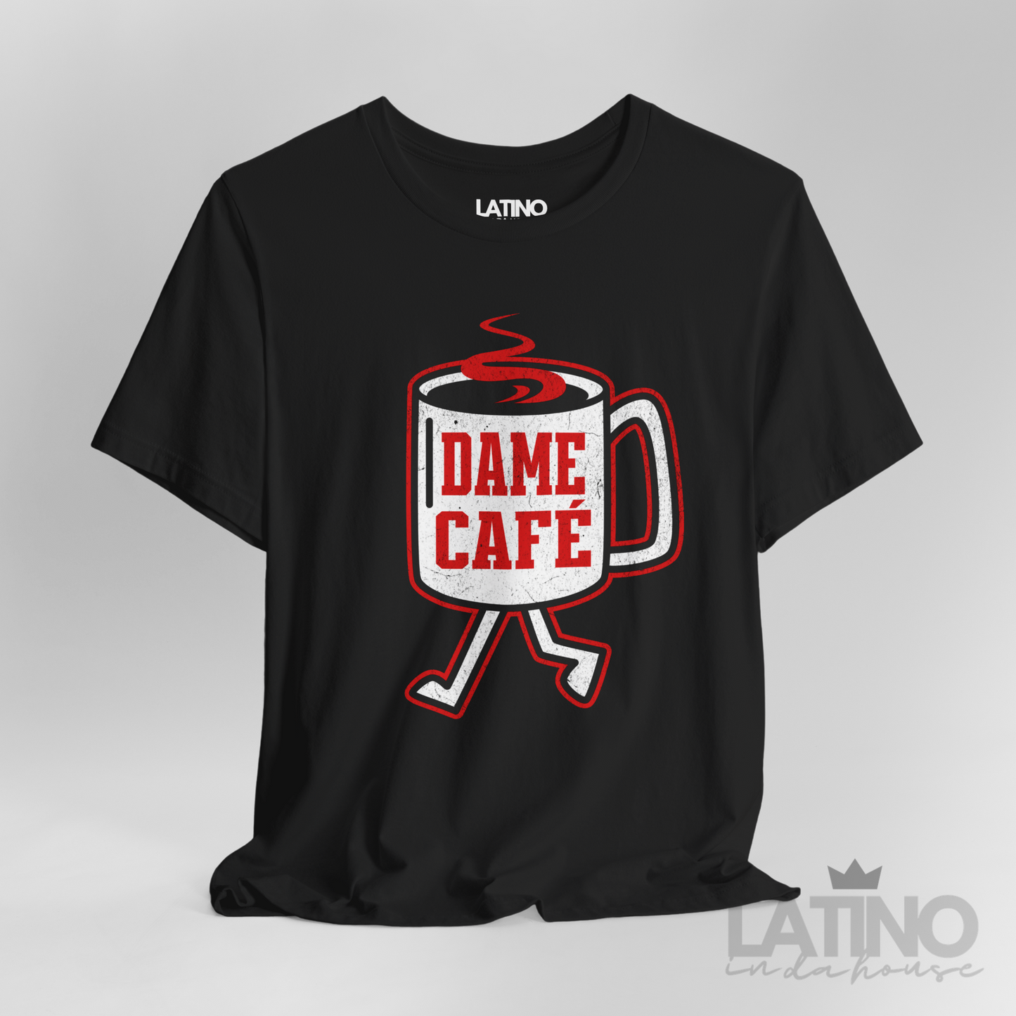 “Dame Café Distress” T-Shirt | Dame Café Tee