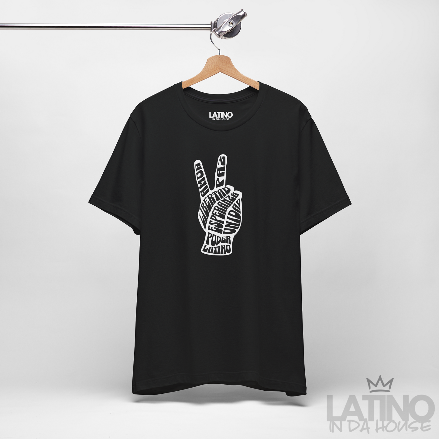 “Poder Latino” Peace Hand T-Shirt | Unity