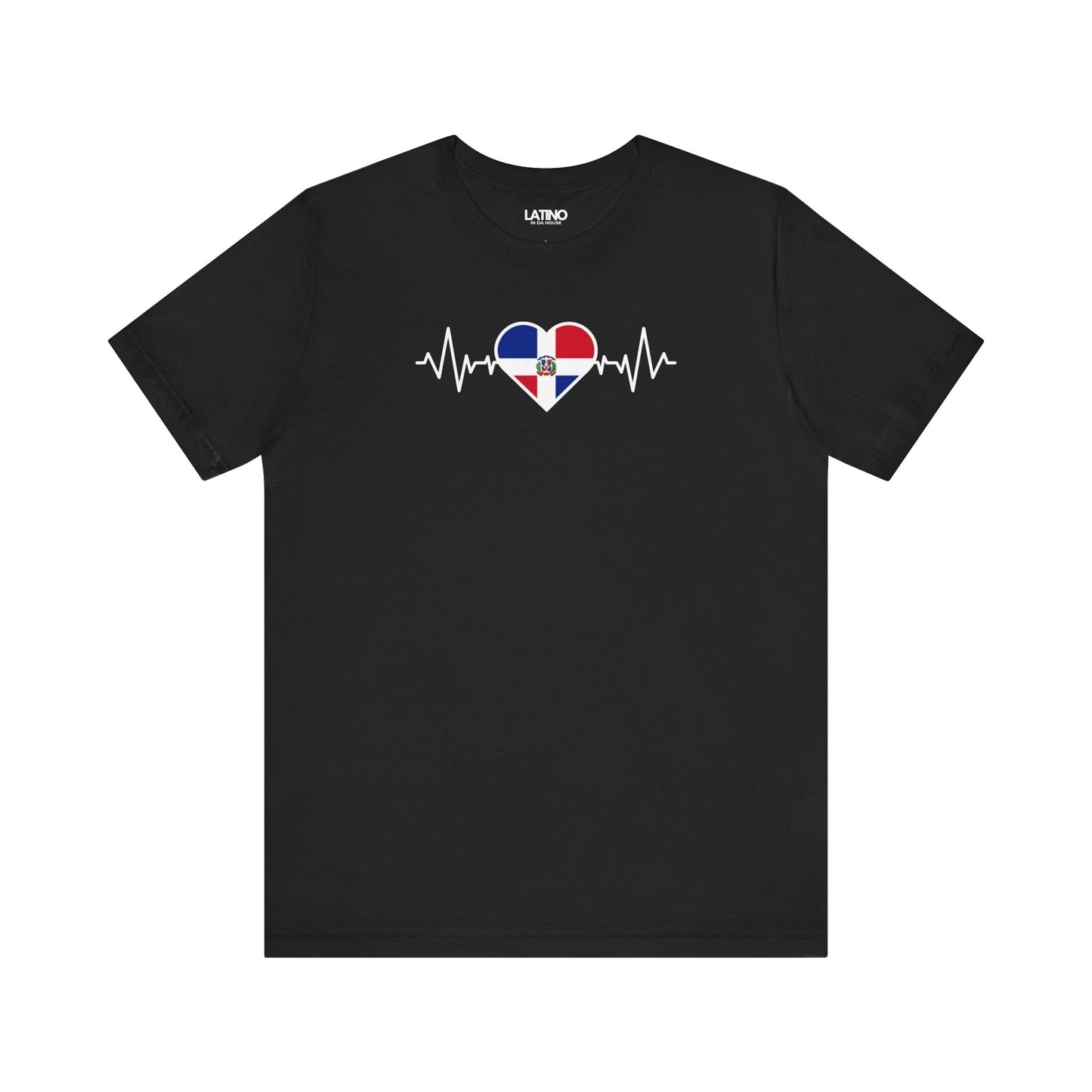 "Dominican Republic Heart Flag Life-Line" T-Shirt