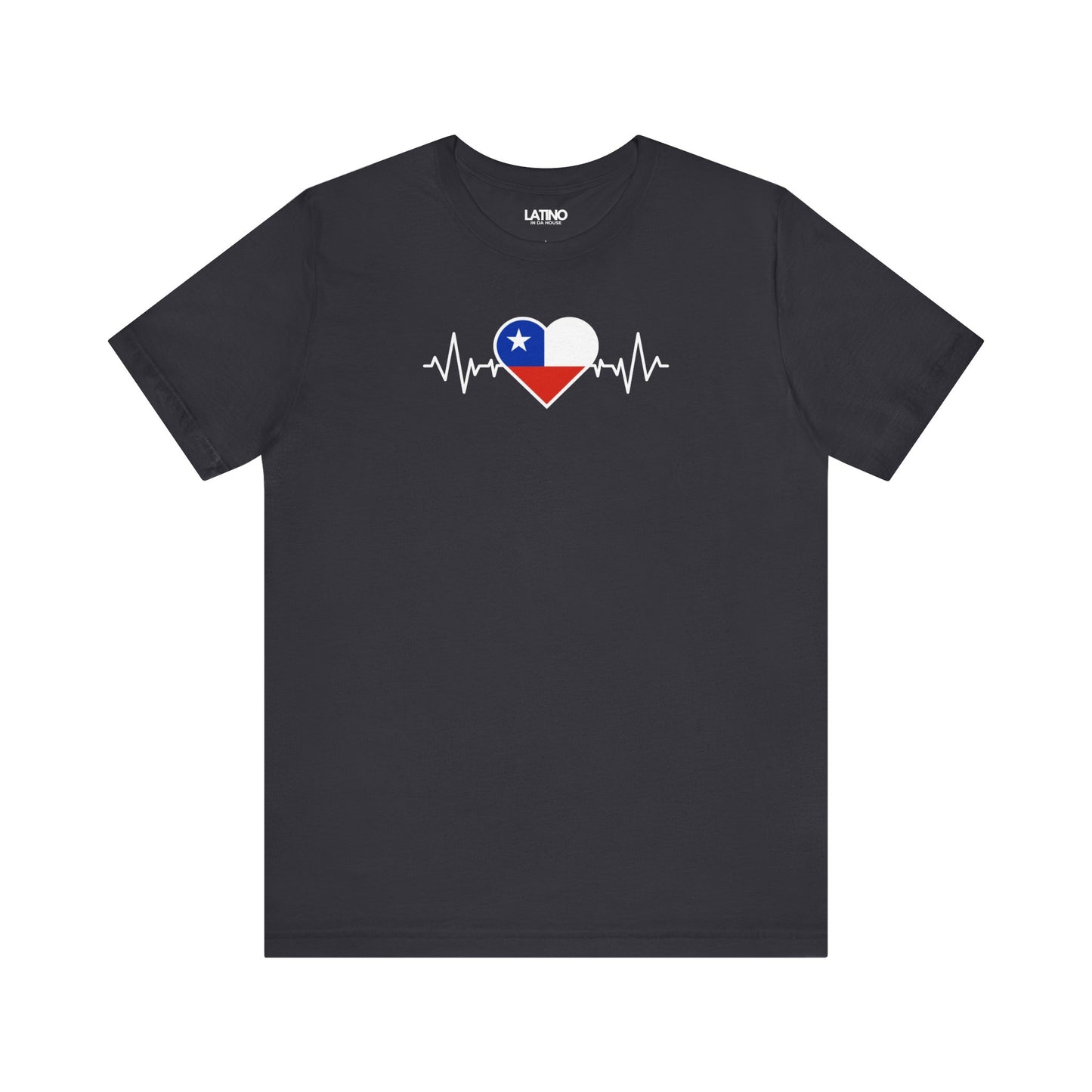 "Chile Heart Flag with Life-Line" T-Shirt