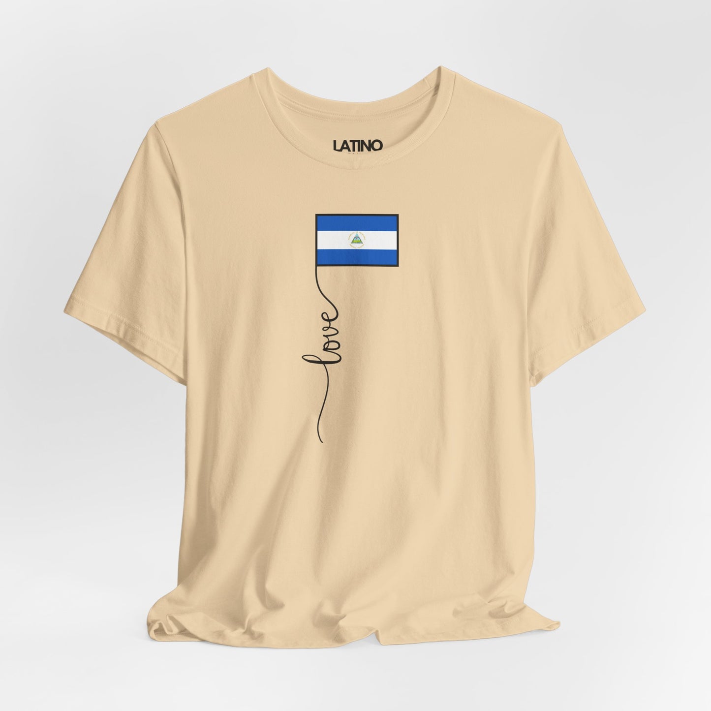 "Nicaragua Flag Love Script" T-Shirt