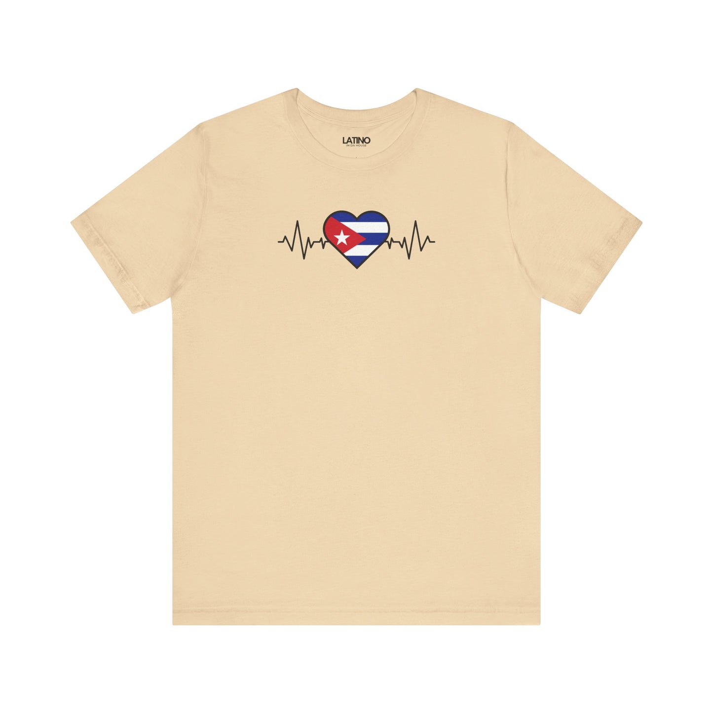 "Cuba Heart Flag with Life-Line" T-Shirt
