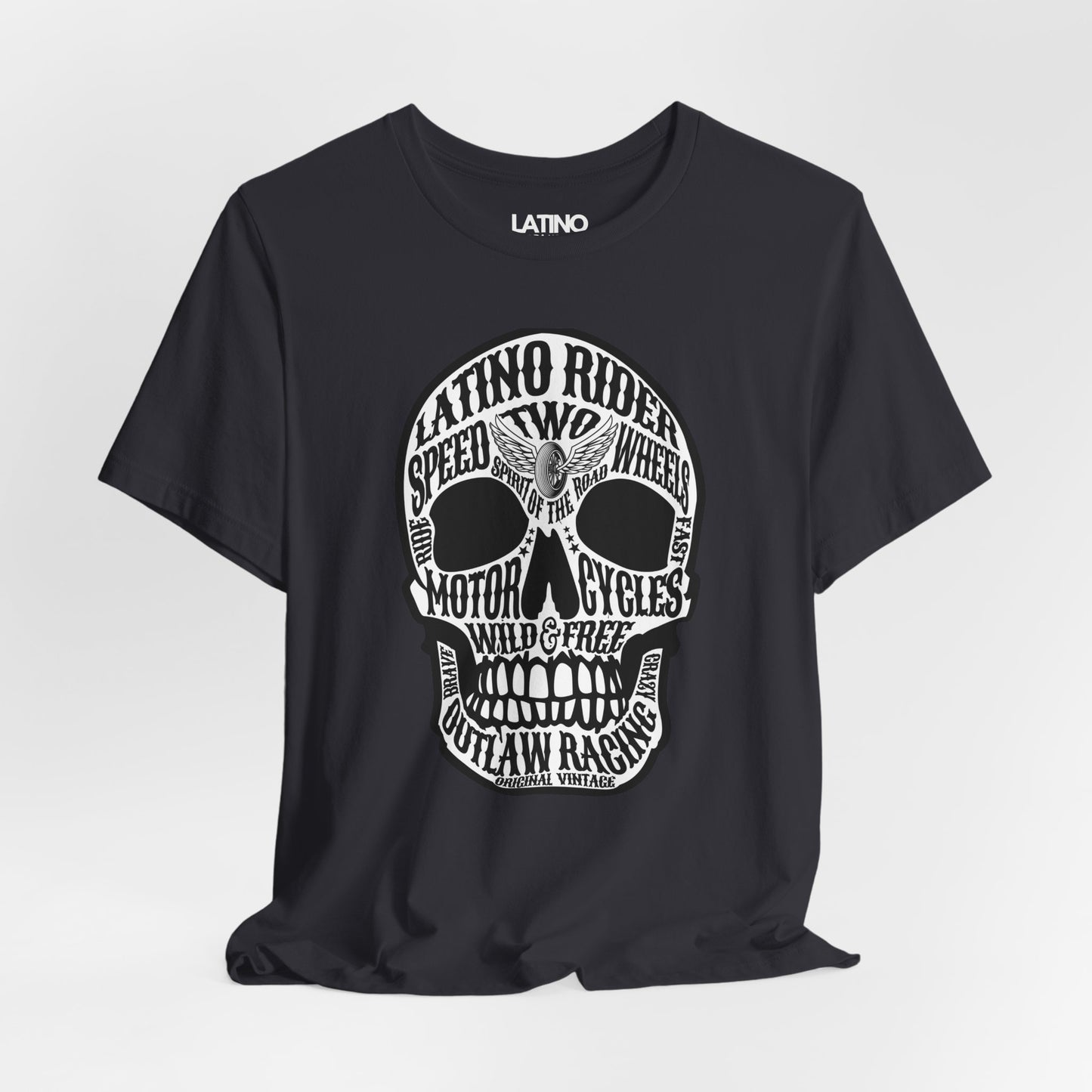 "Latino Rider" Motorcycle Skull T-Shirt