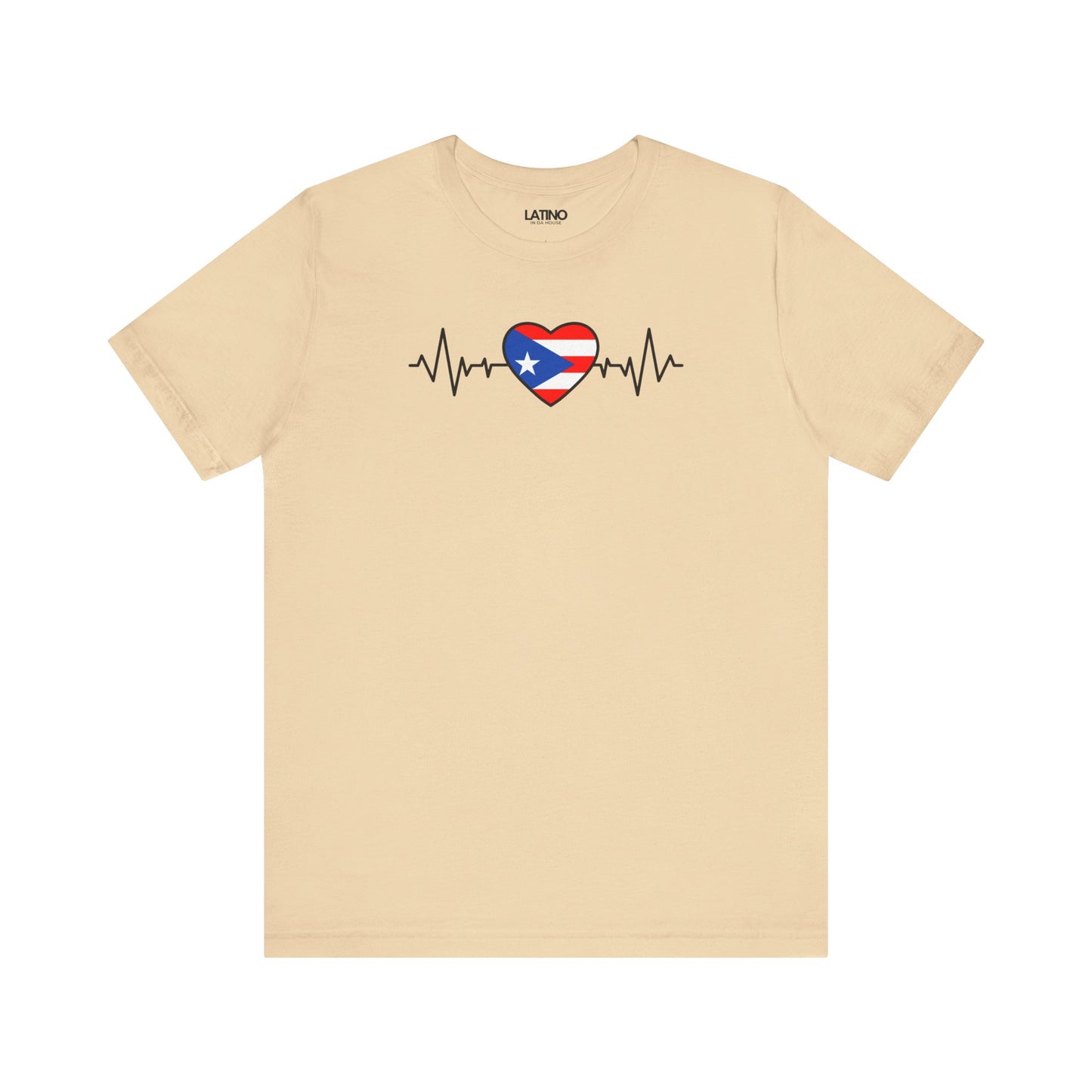 "Puerto Rico Heart Flag Life-line" T-Shirt