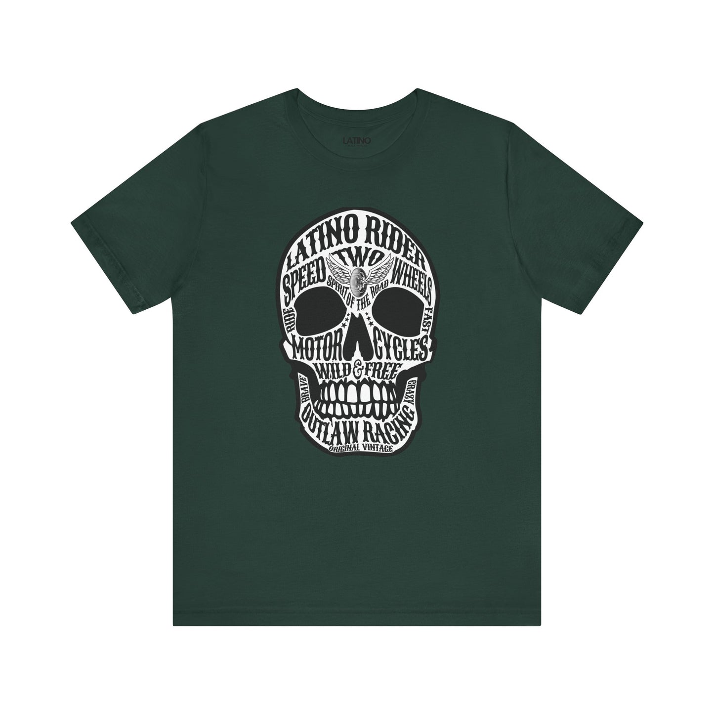 "Latino Rider" Motorcycle Skull T-Shirt