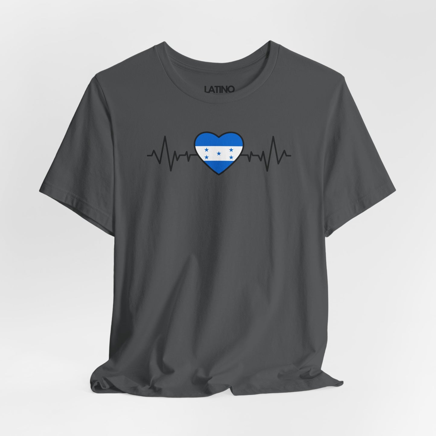 "Honduras Heart Flag with Life-Line" T-Shirt