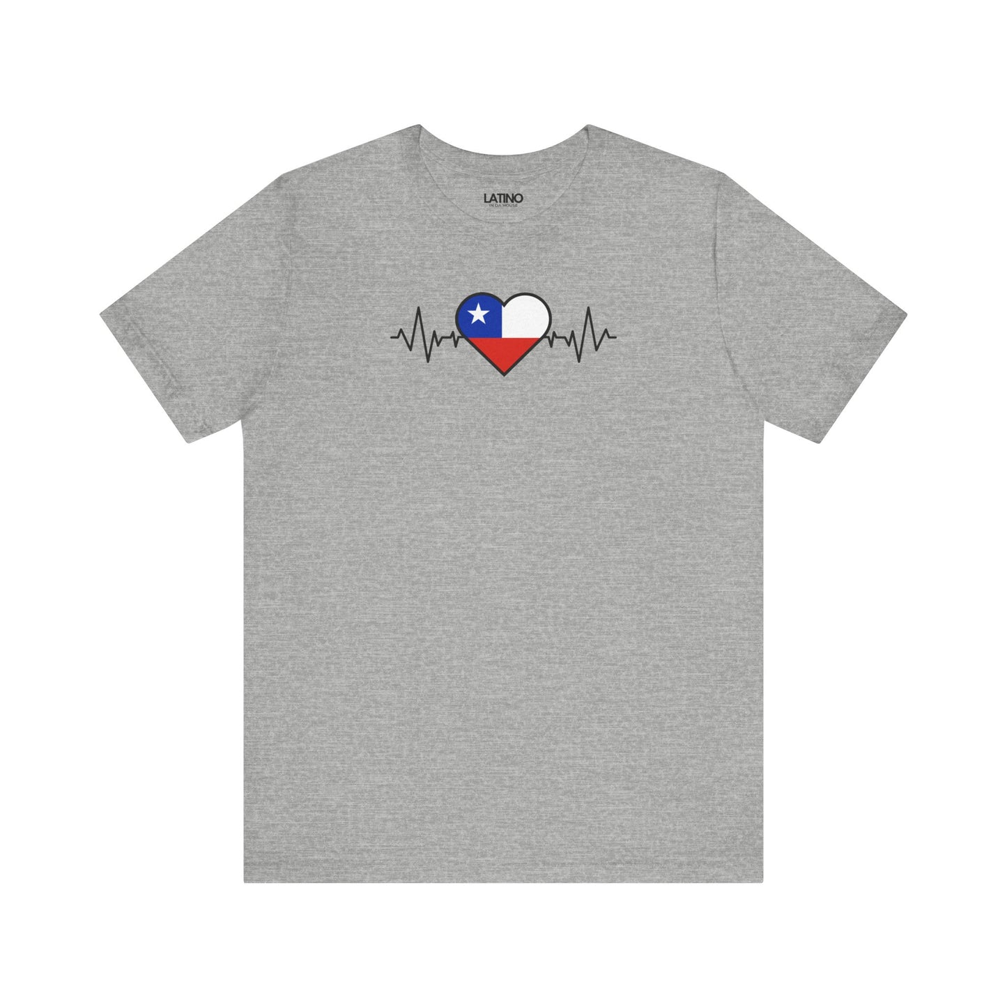 "Chile Heart Flag with Life-Line" T-Shirt