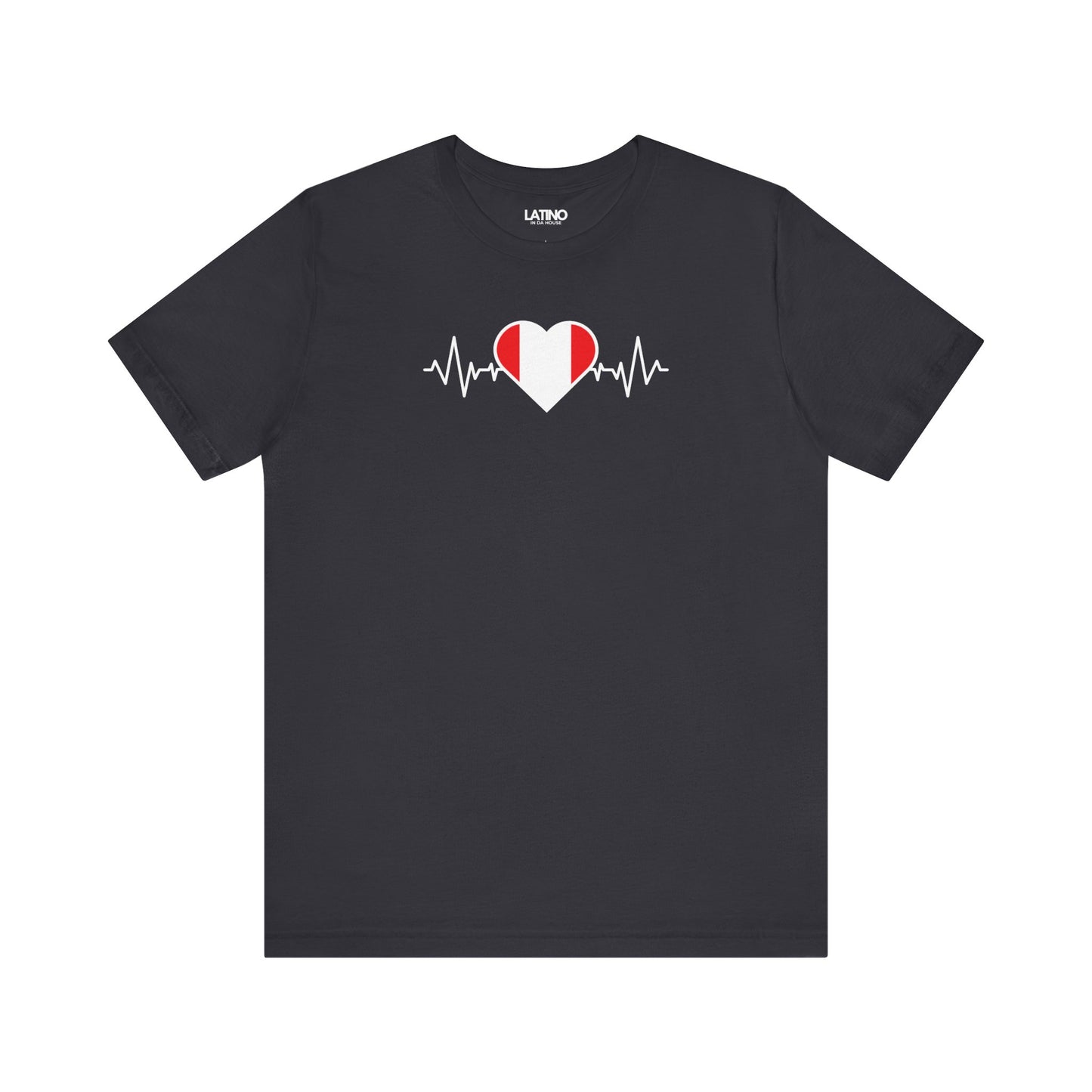 "Peru Heart Flag Life-Line" T-Shirt