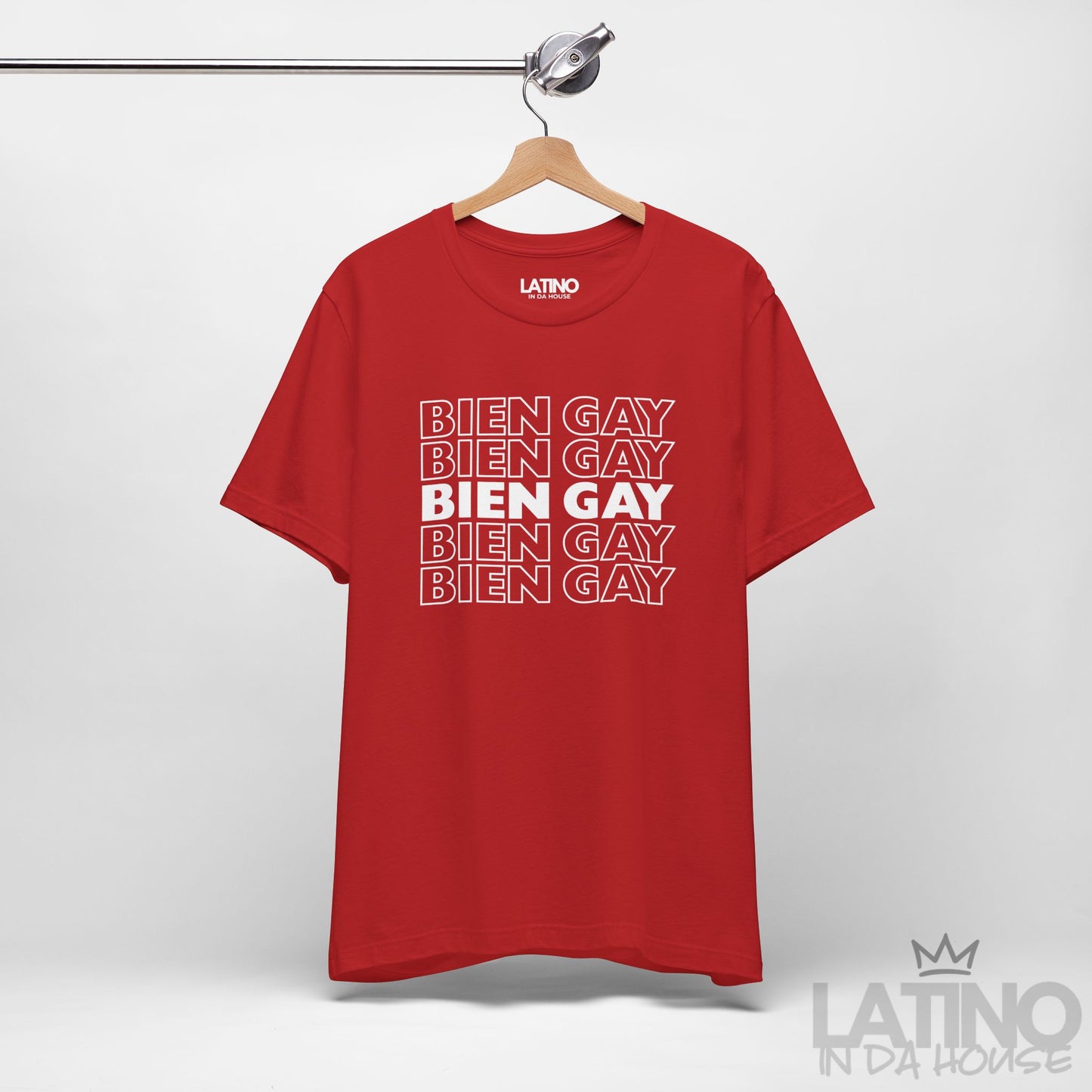 “BIEN GAY” Repetition T-Shirt | Latino Pride