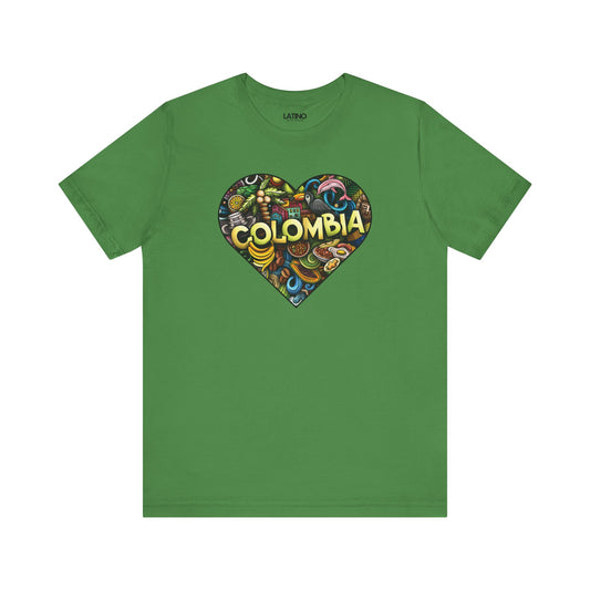 "Colombia" Heart Design T-Shirt