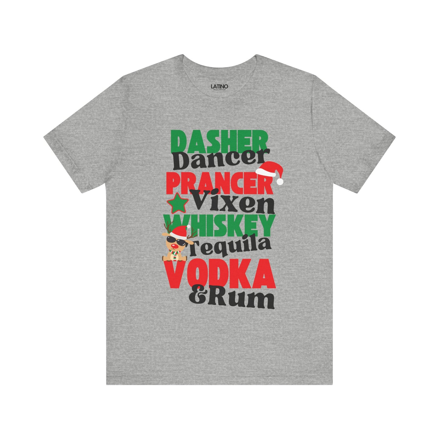 "Dasher, Dancer, Tequila, Rum" T-shirt