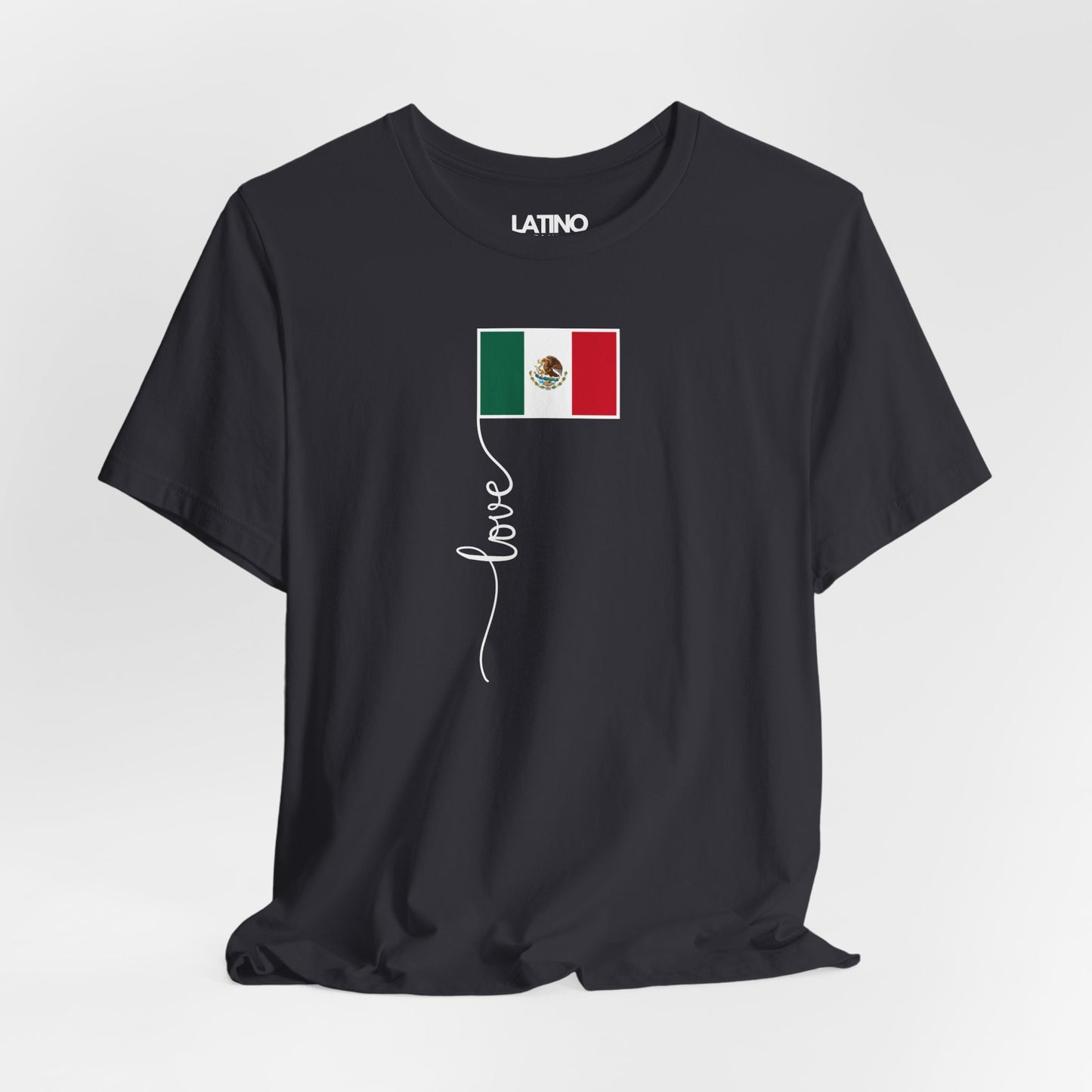 "Mexico Flag Love Script" T-Shirt