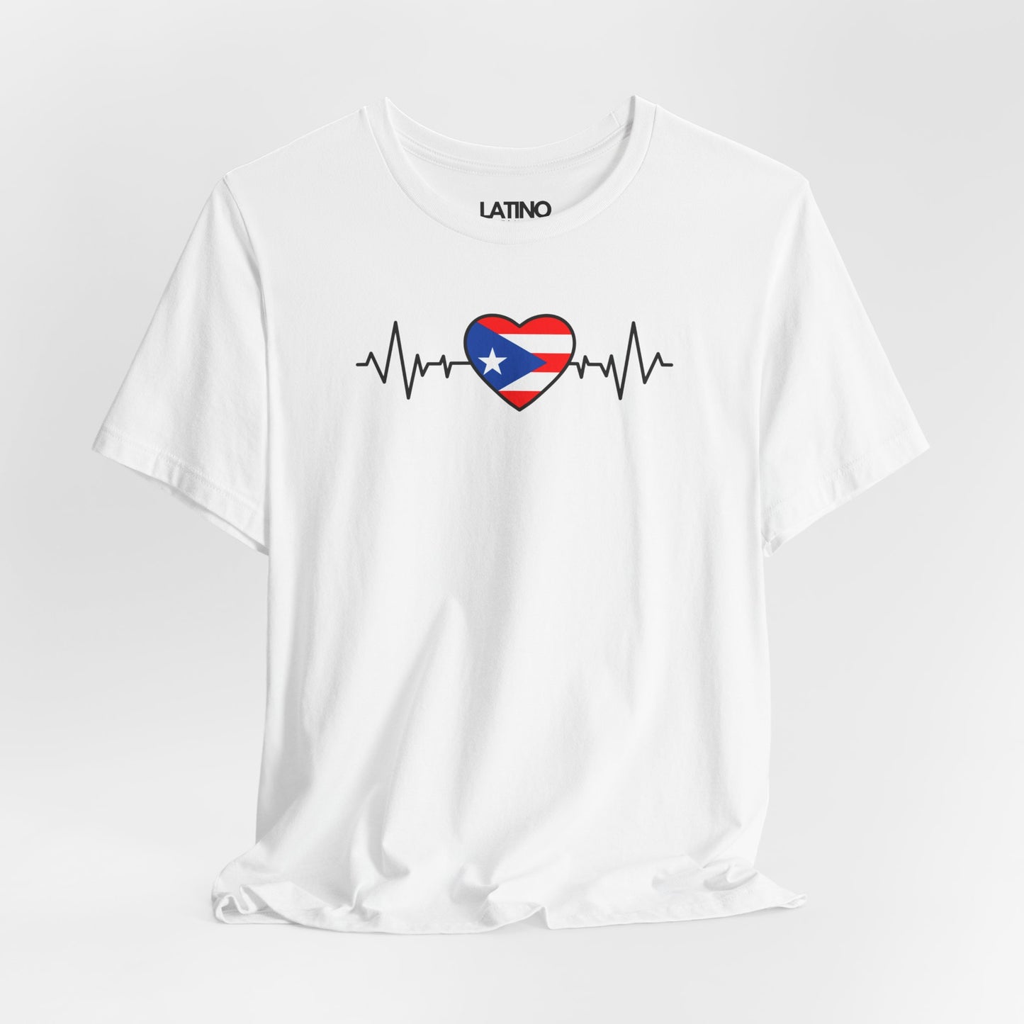 "Puerto Rico Heart Flag Life-line" T-Shirt