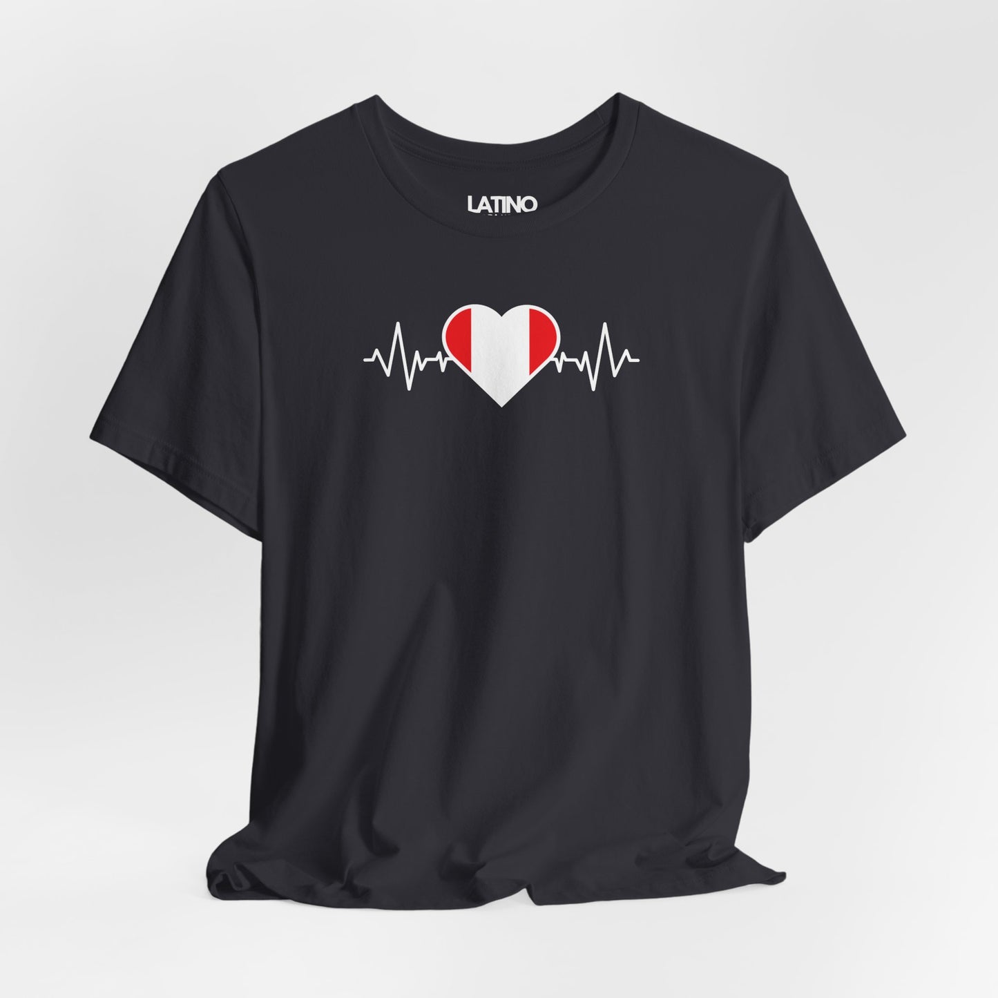 "Peru Heart Flag Life-Line" T-Shirt