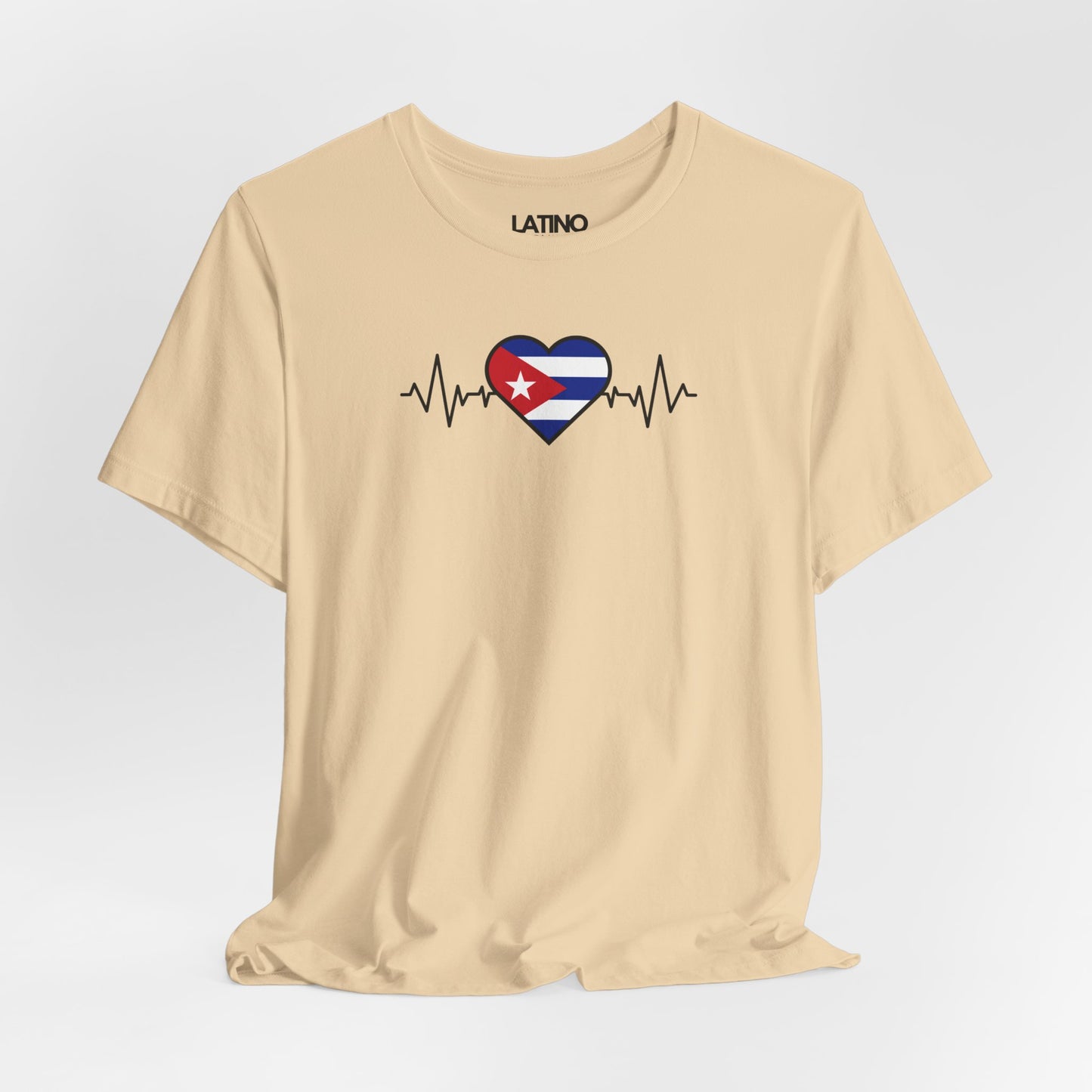 "Cuba Heart Flag with Life-Line" T-Shirt