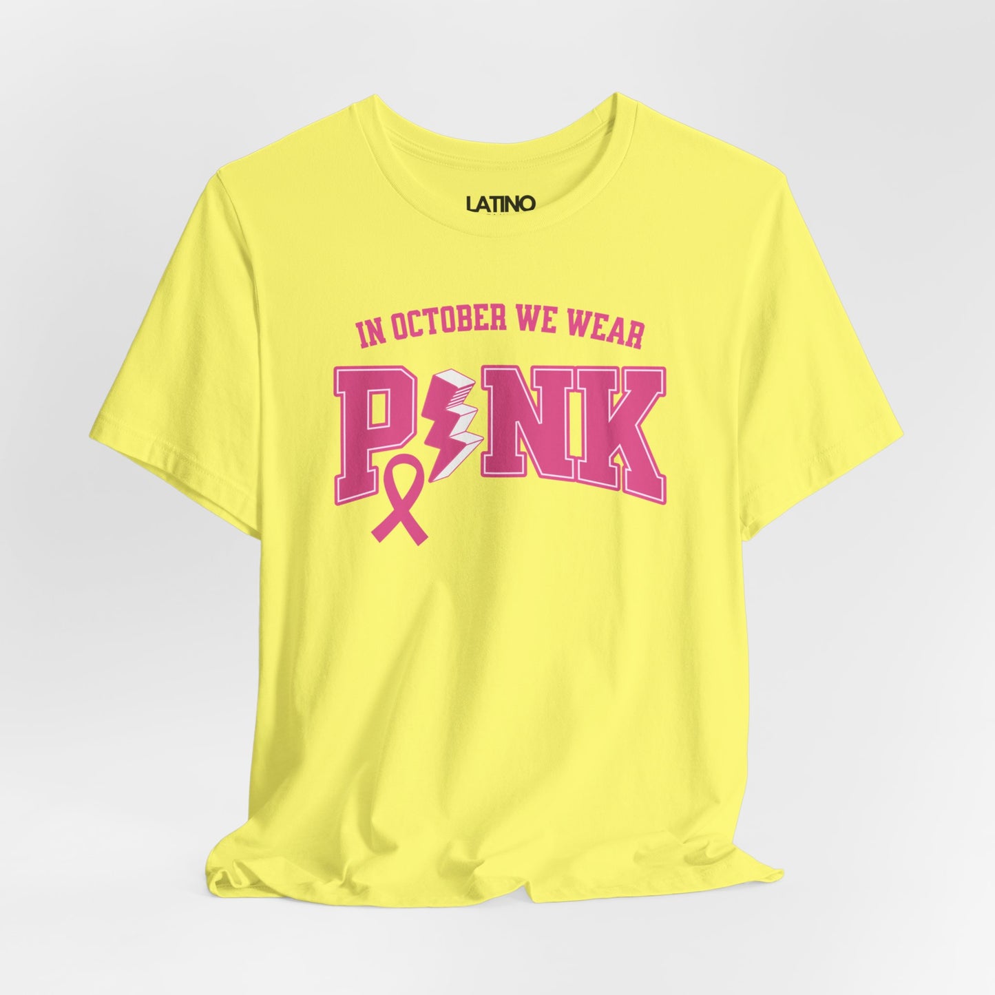 "In October We Wear Pink" Breast Cancer Awareness T-Shirt