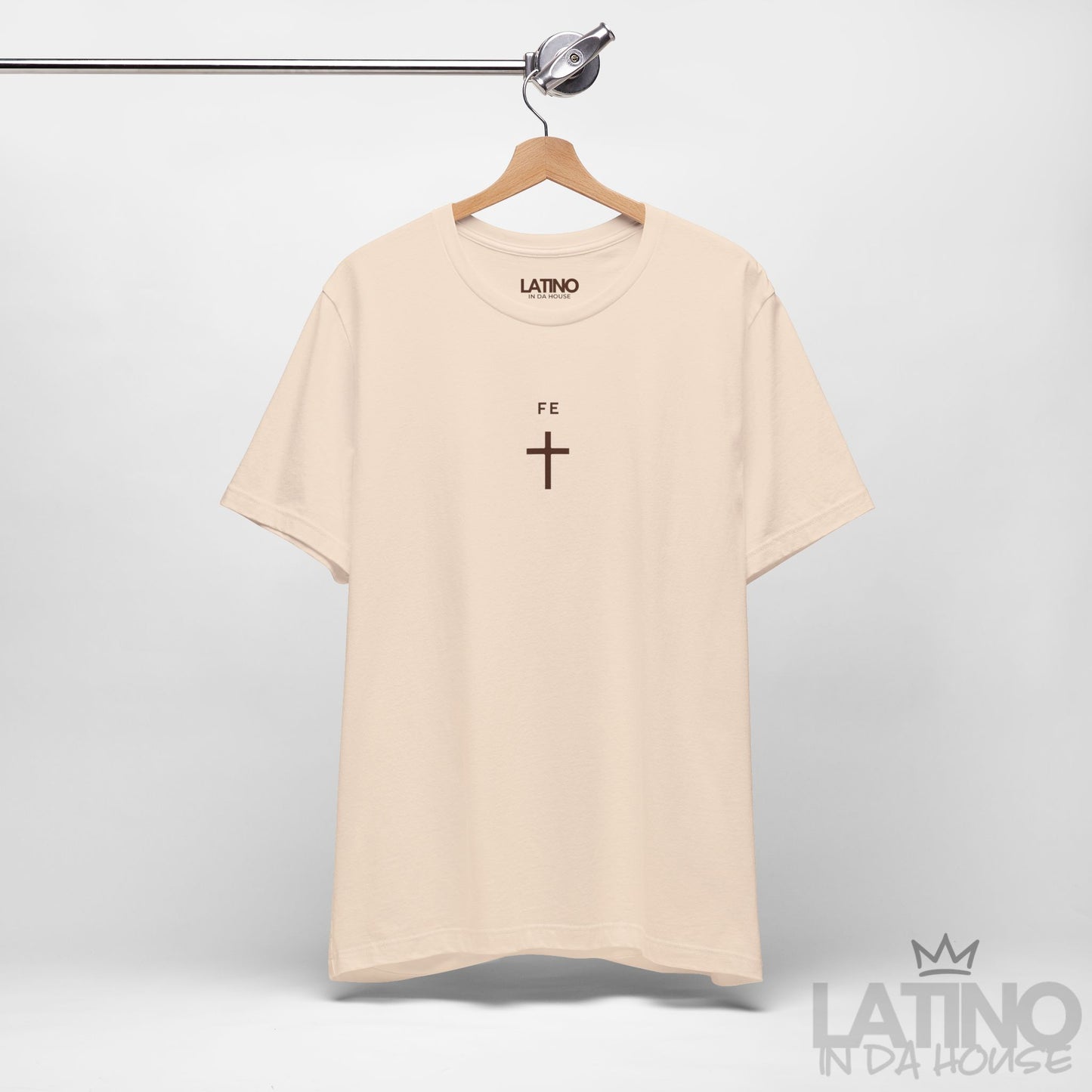 “Fe” T-Shirt | Minimal Cross Faith Tee