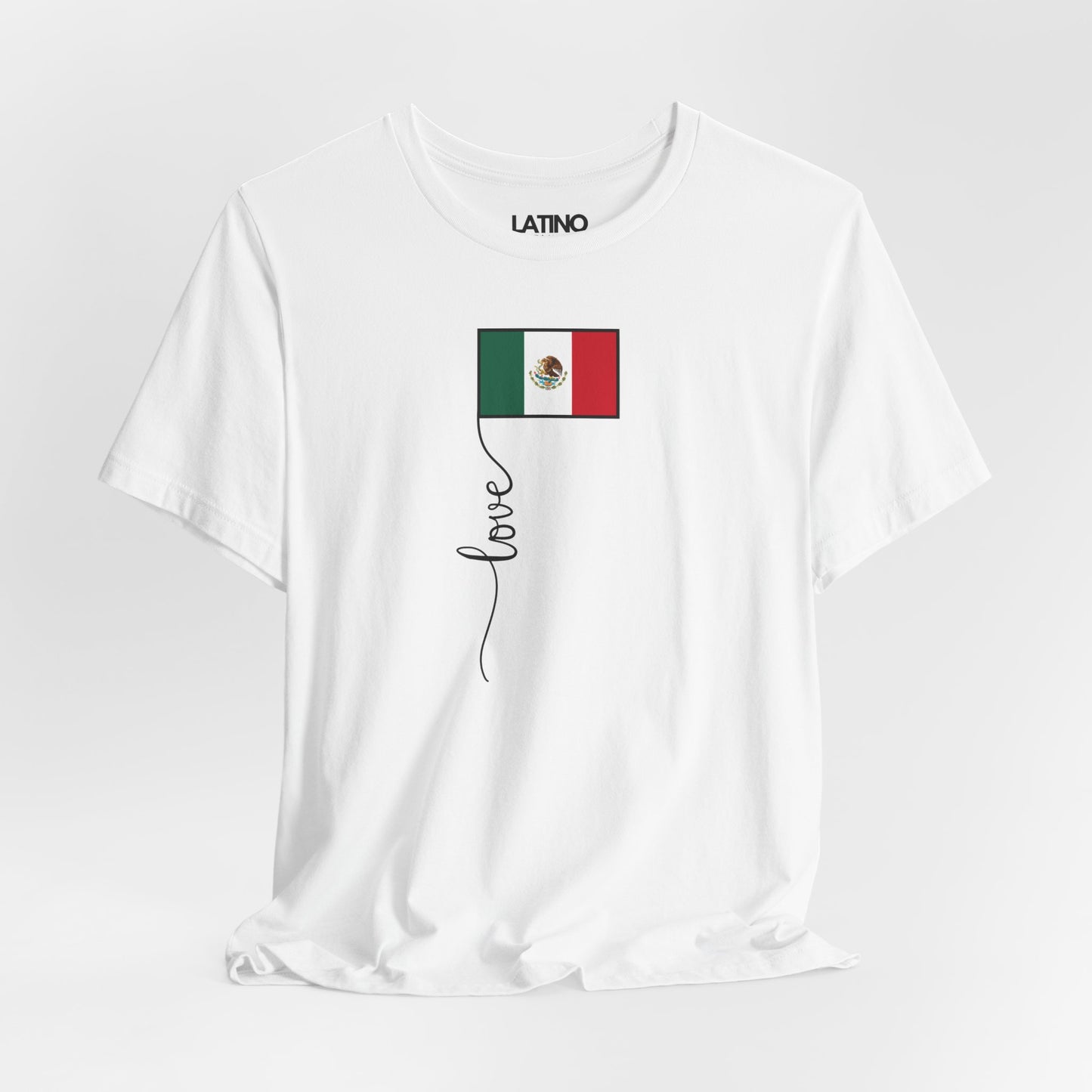 "Mexico Flag Love Script" T-Shirt