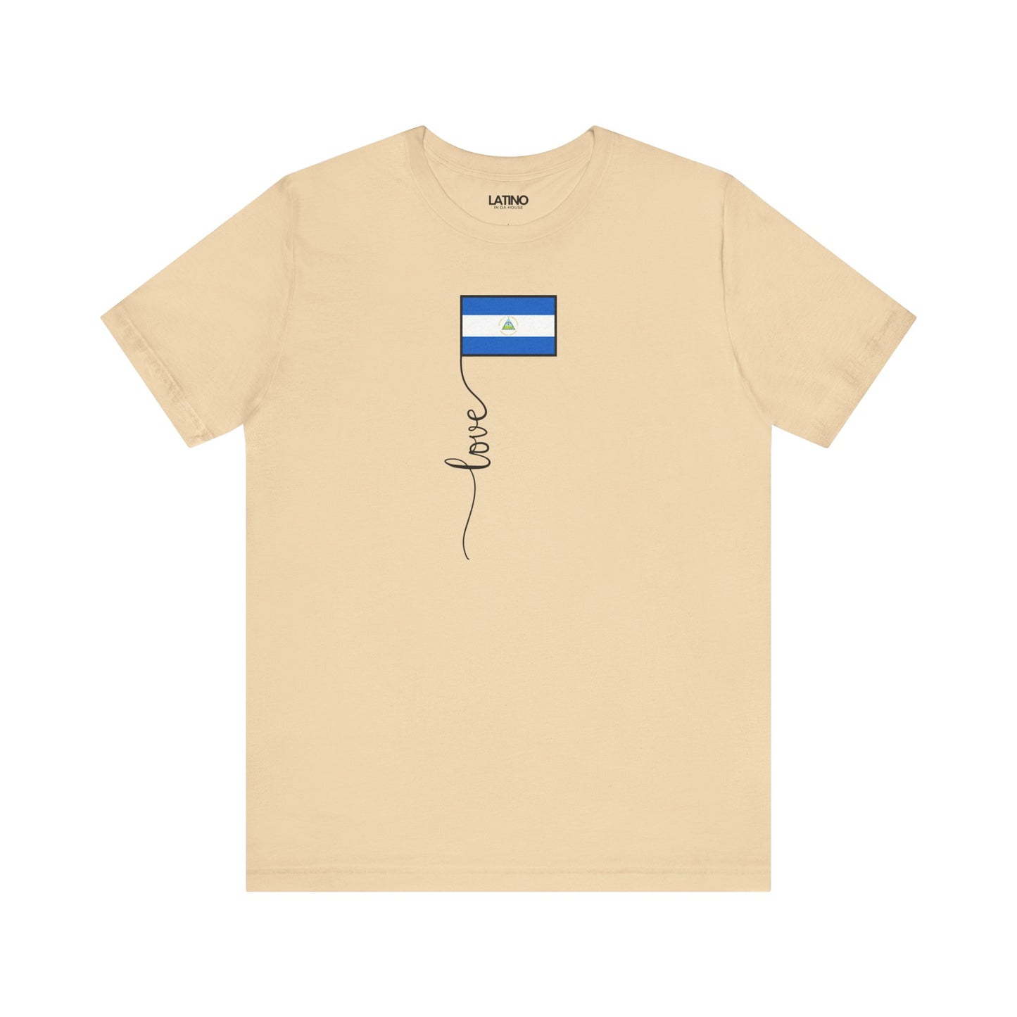 "Nicaragua Flag Love Script" T-Shirt