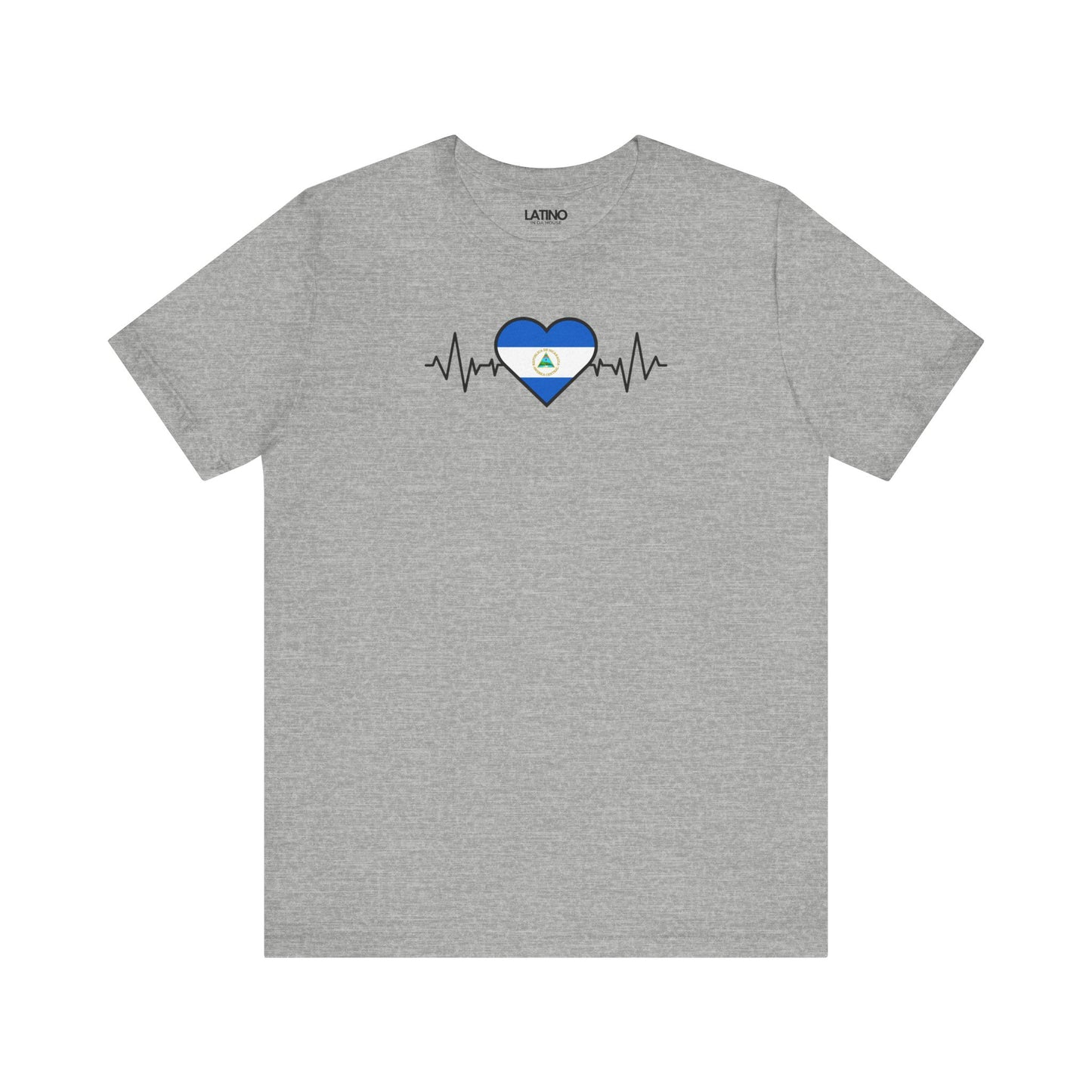 "Nicaragua Flag with Life-Line" T-Shirt