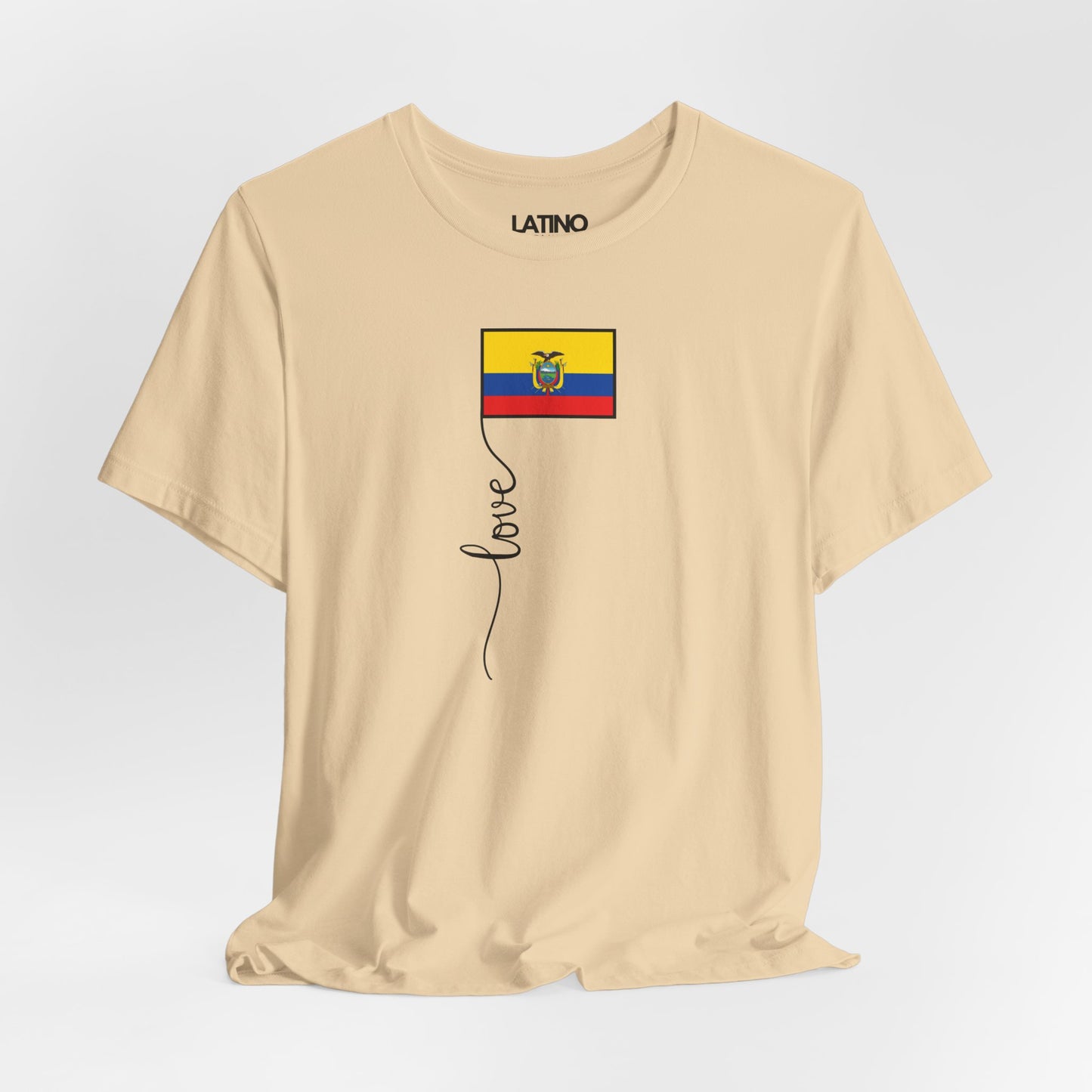 "Ecuador Flag Love Script" T-Shirt