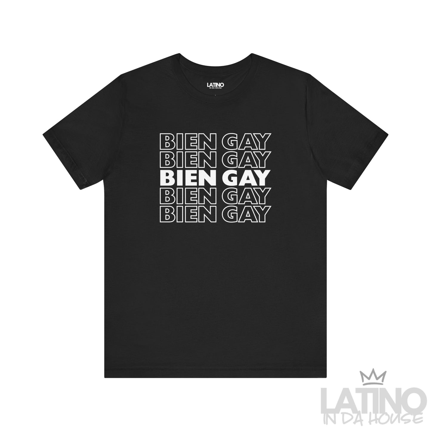 “BIEN GAY” Repetition T-Shirt | Latino Pride