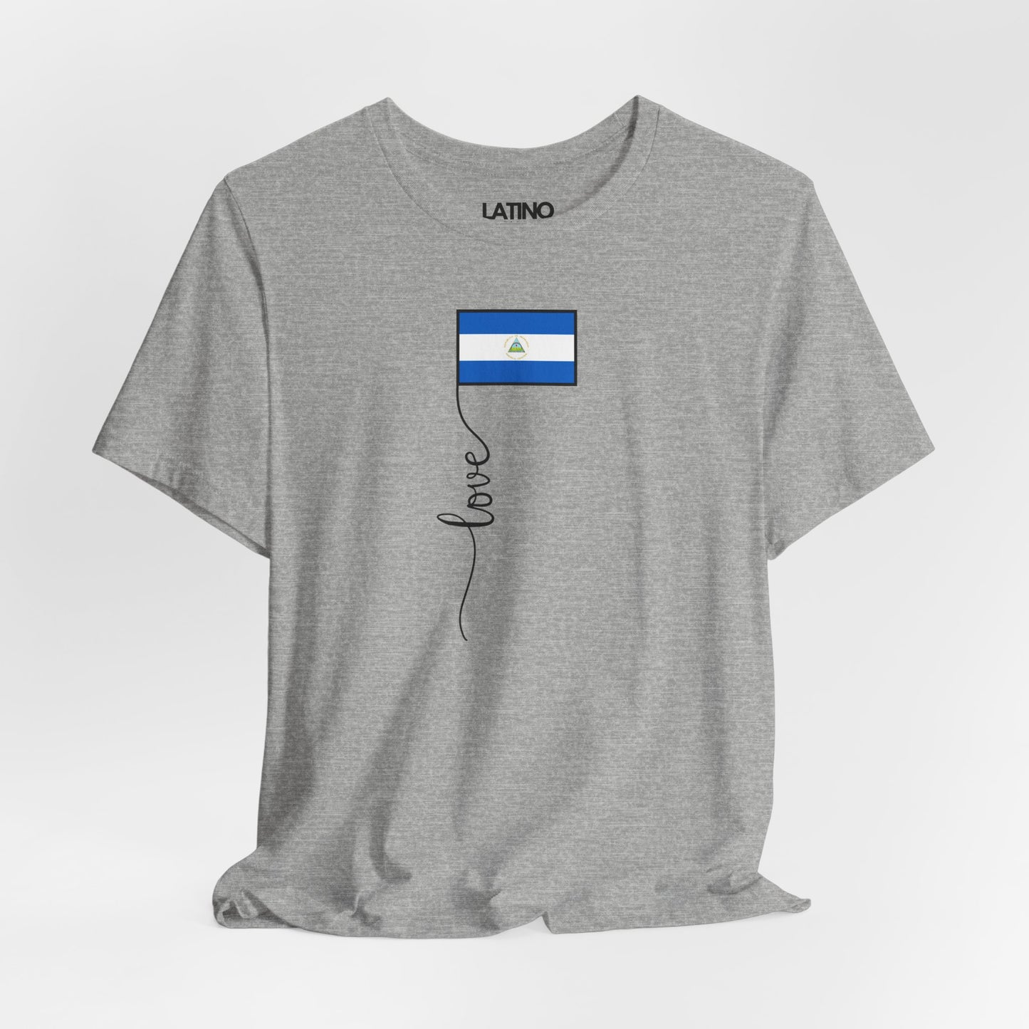 "Nicaragua Flag Love Script" T-Shirt
