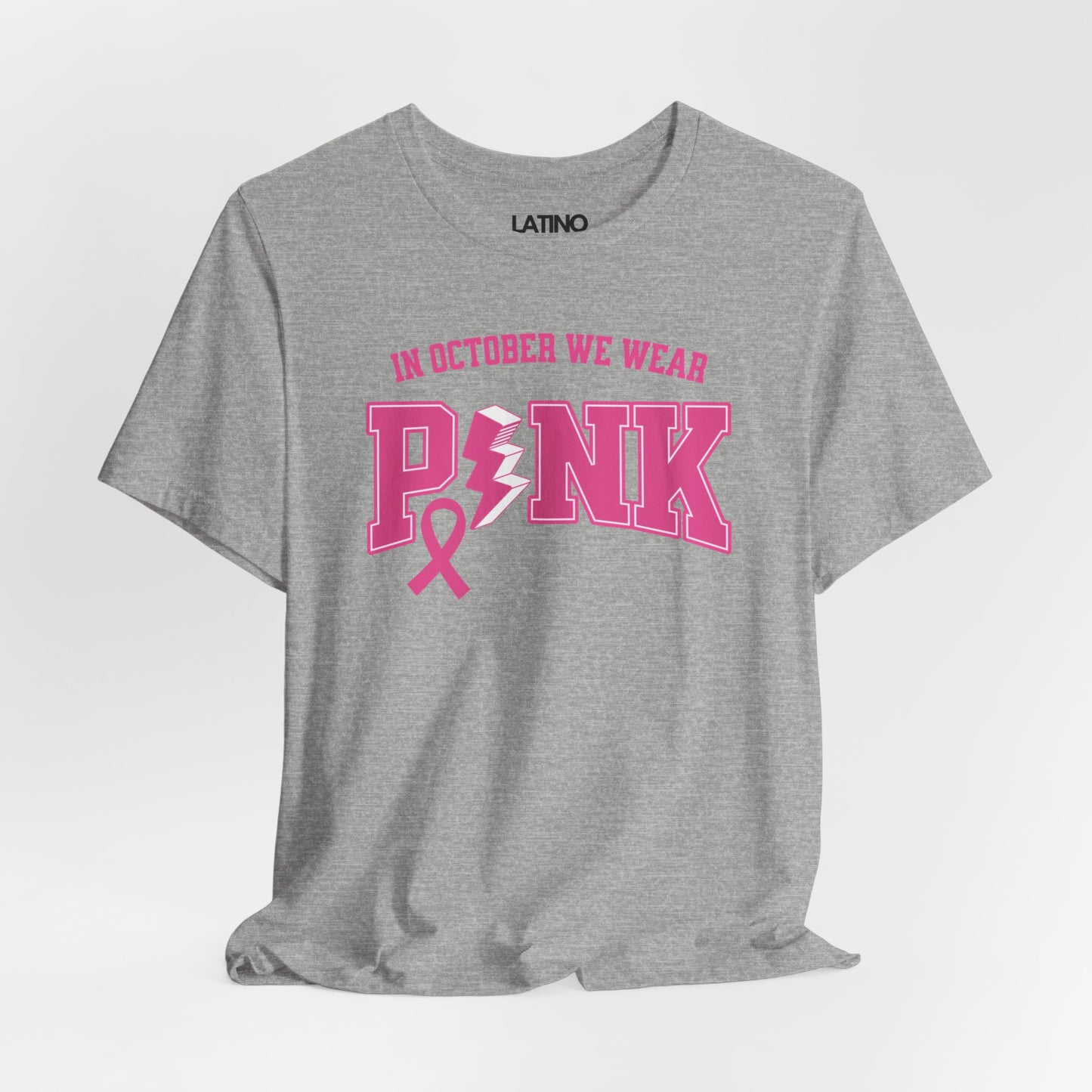 "In October We Wear Pink" Breast Cancer Awareness T-Shirt