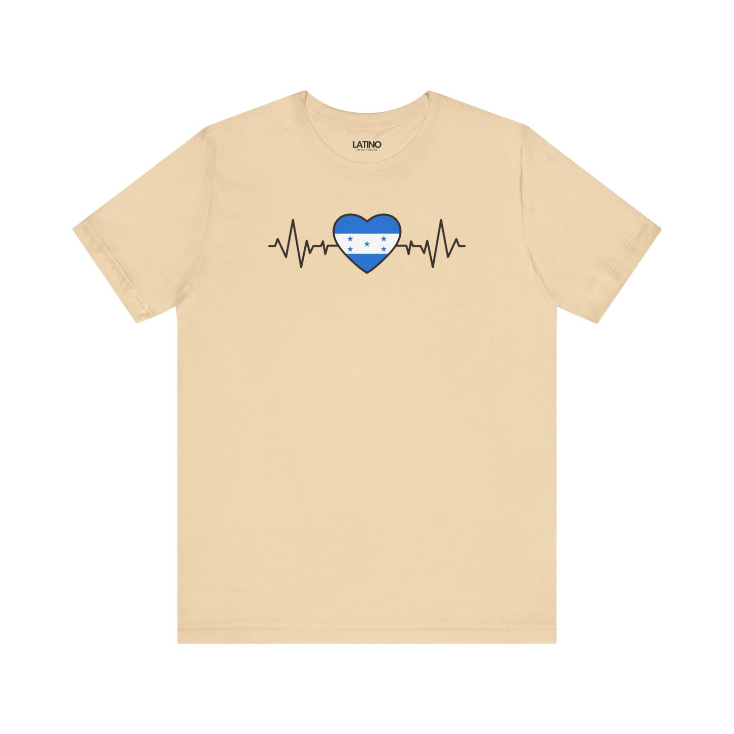 "Honduras Heart Flag with Life-Line" T-Shirt