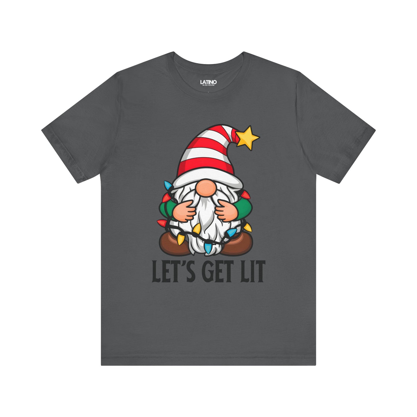"Let’s Get Lit" Holiday Gnome T-Shirt