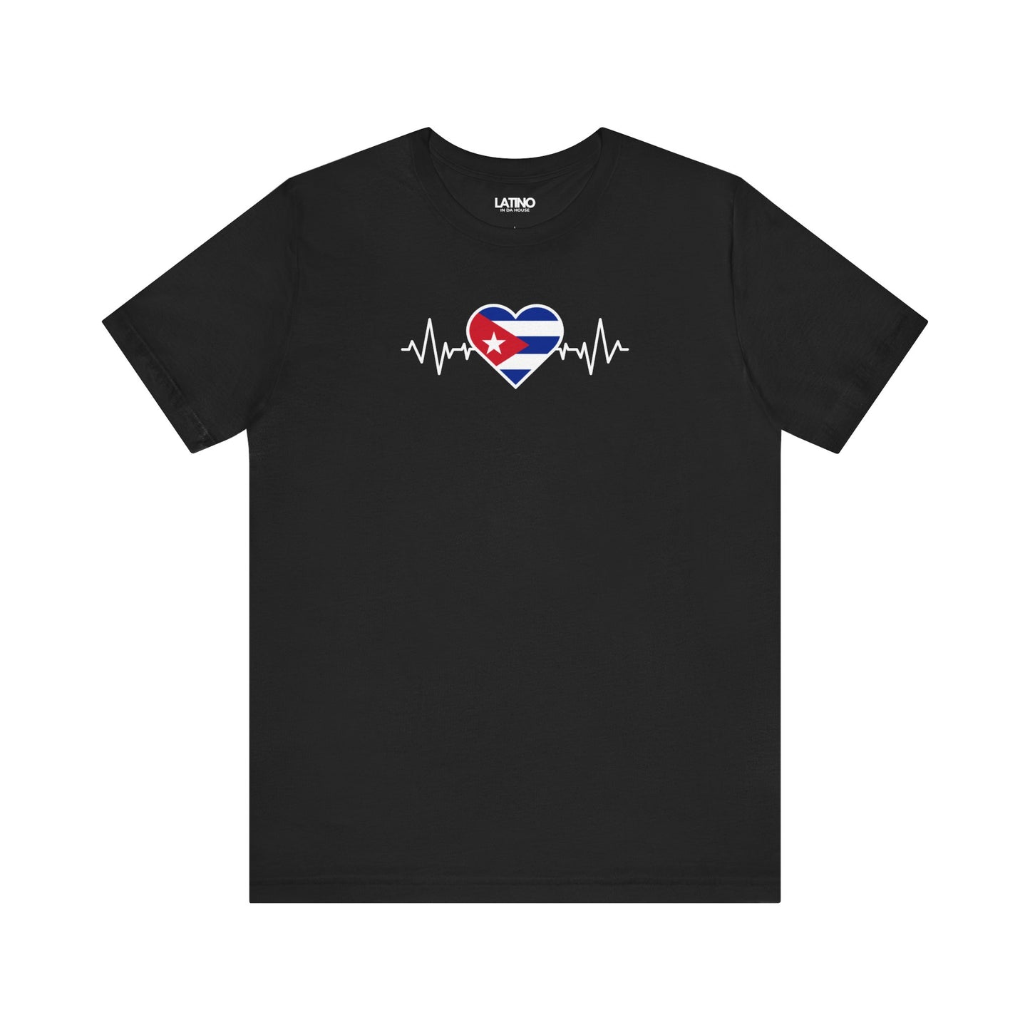 "Cuba Heart Flag with Life-Line" T-Shirt