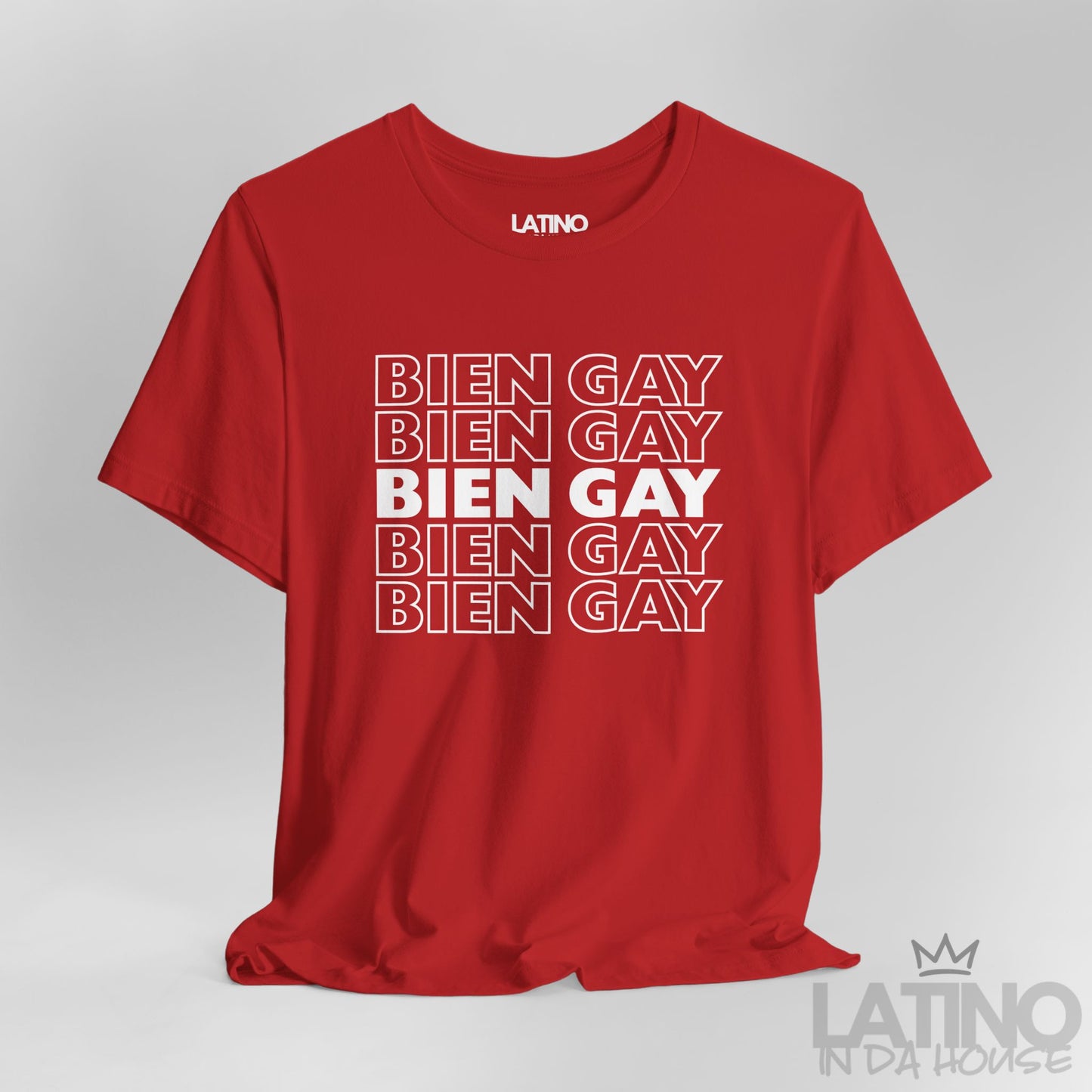 “BIEN GAY” Repetition T-Shirt | Latino Pride