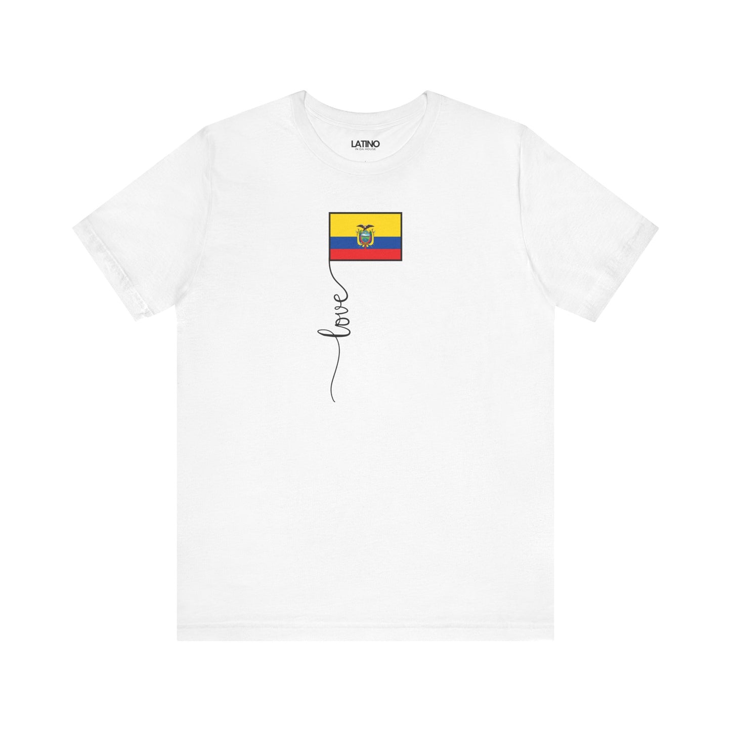 "Ecuador Flag Love Script" T-Shirt