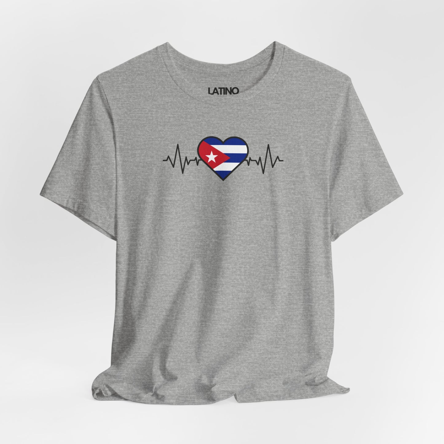 "Cuba Heart Flag with Life-Line" T-Shirt