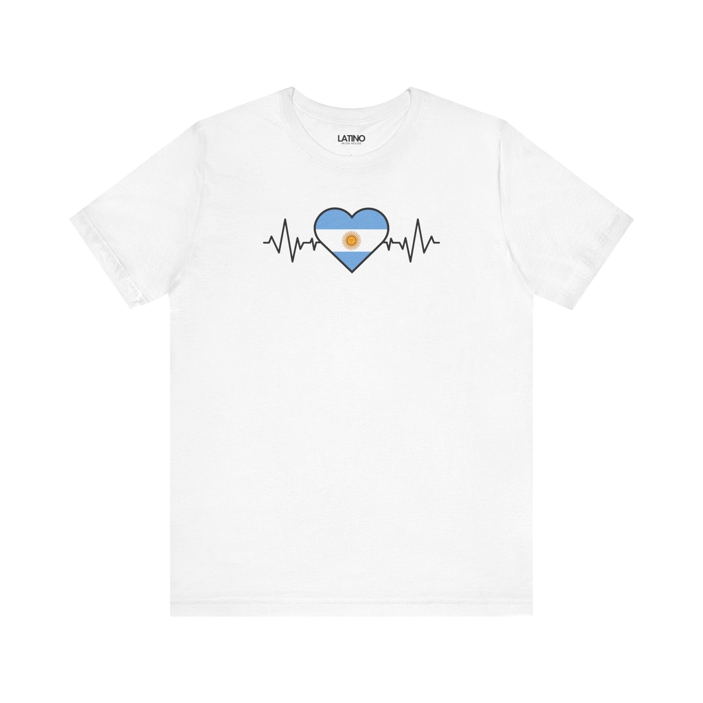 "Argentina Heart Flag Life-Line" T-Shirt