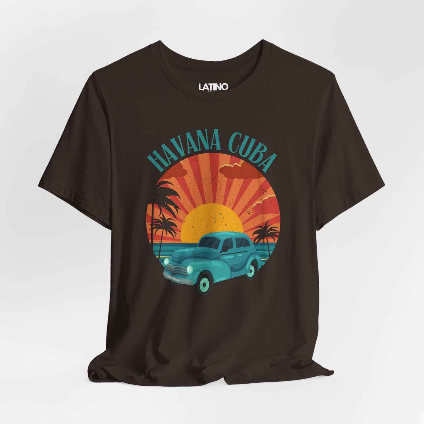 Havana "CUBA" Sunset Classic Car T-Shirt