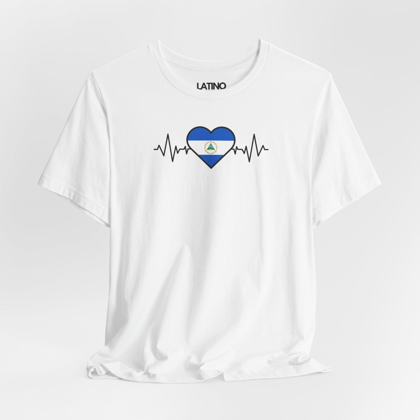 "Nicaragua Flag with Life-Line" T-Shirt