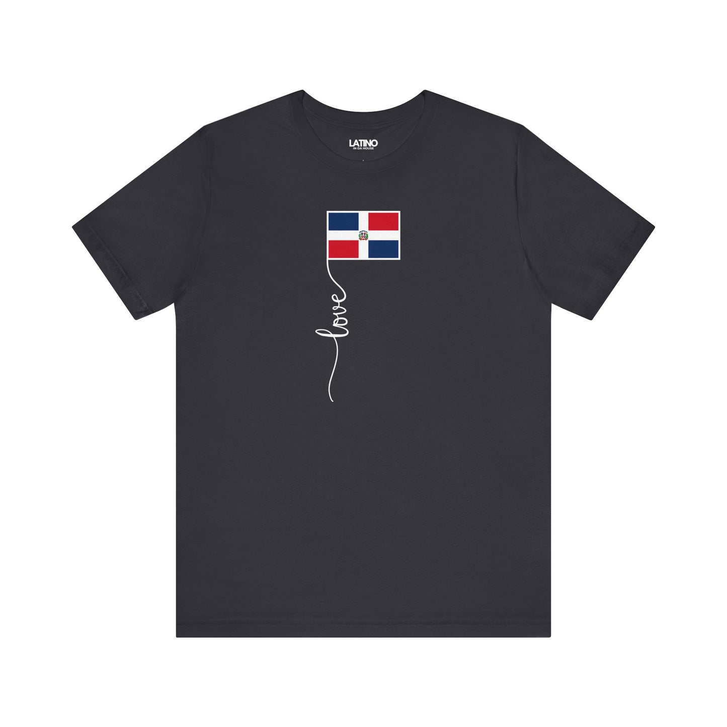 "Dominican Republic Flag Love Script" T-Shirt