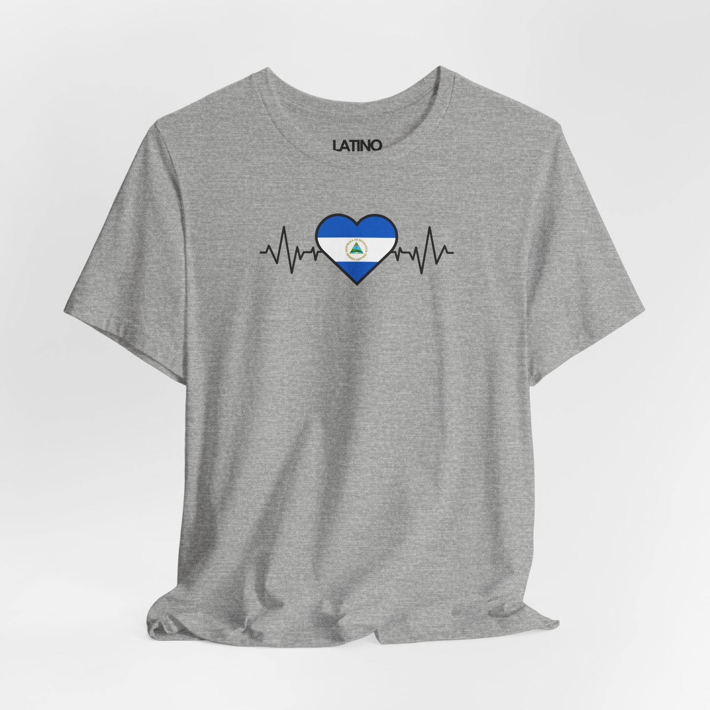 "Nicaragua Flag with Life-Line" T-Shirt