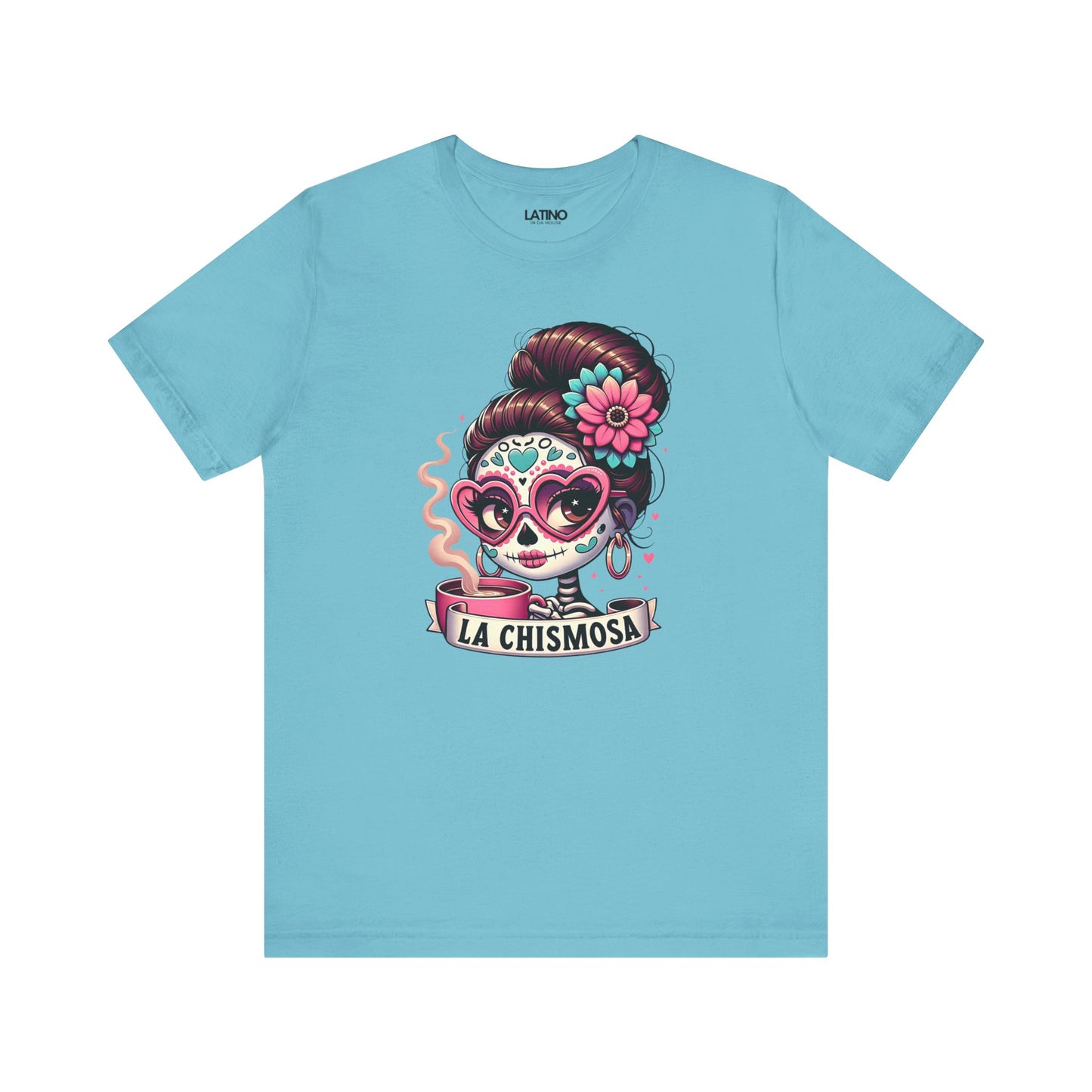 "La Chismosa Skull Y Cafecito" T-Shirt