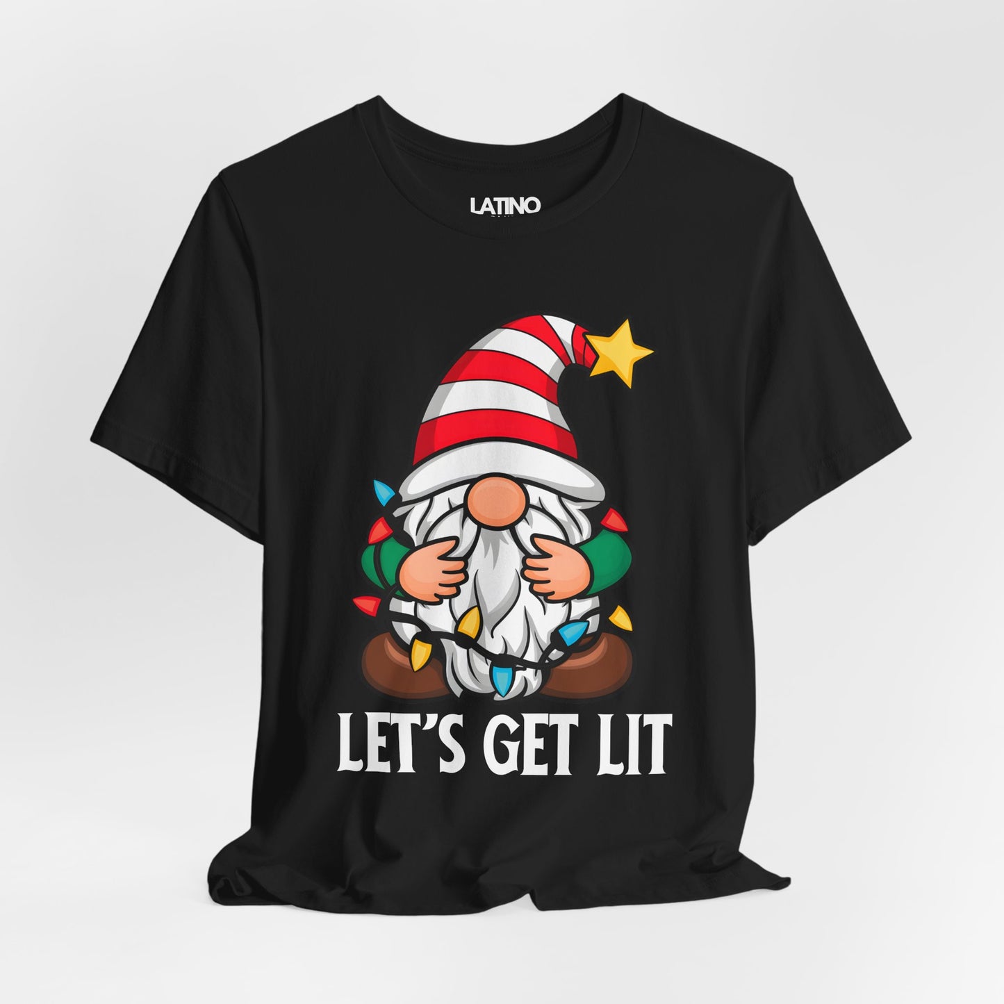 "Let’s Get Lit" Holiday Gnome T-Shirt