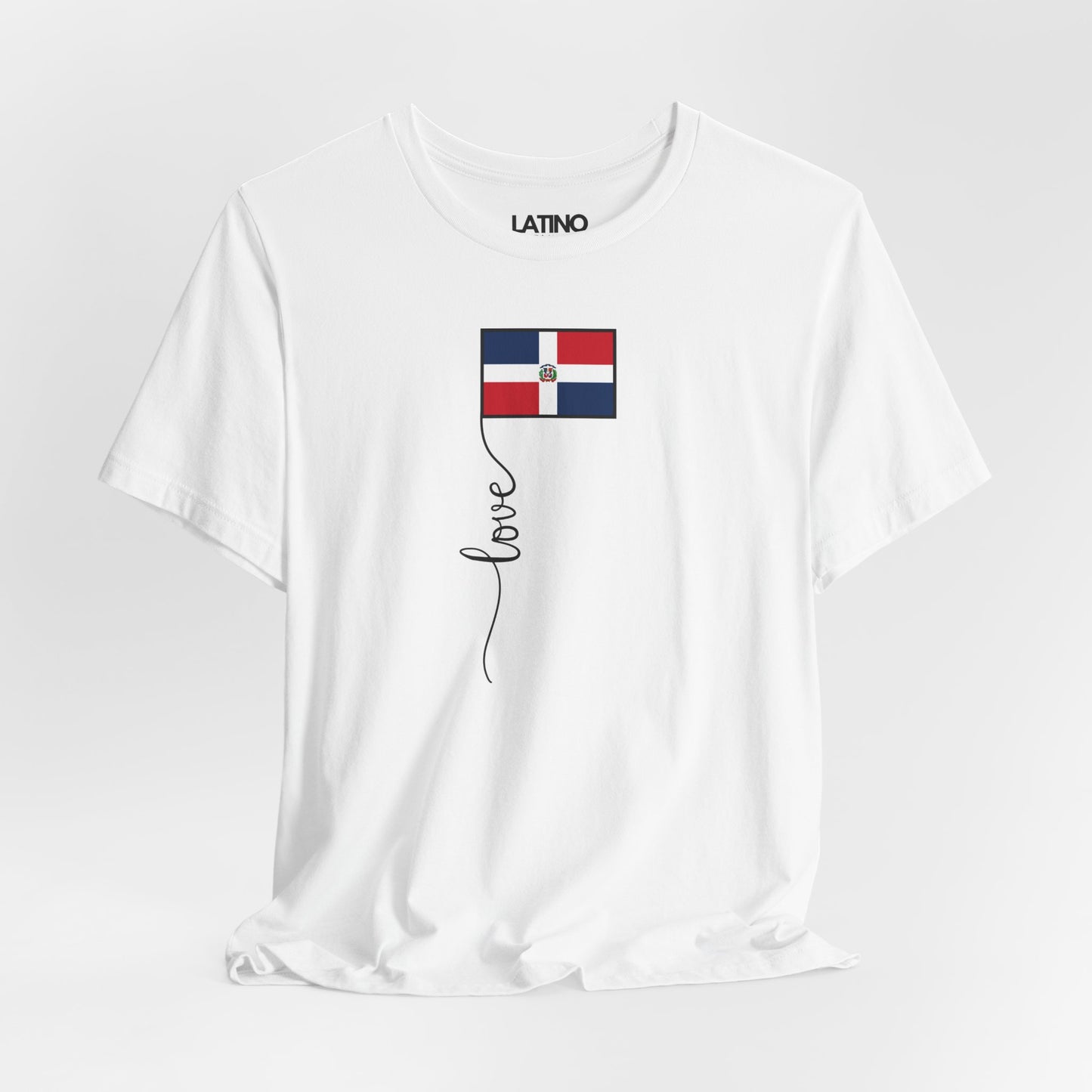 "Dominican Republic Flag Love Script" T-Shirt