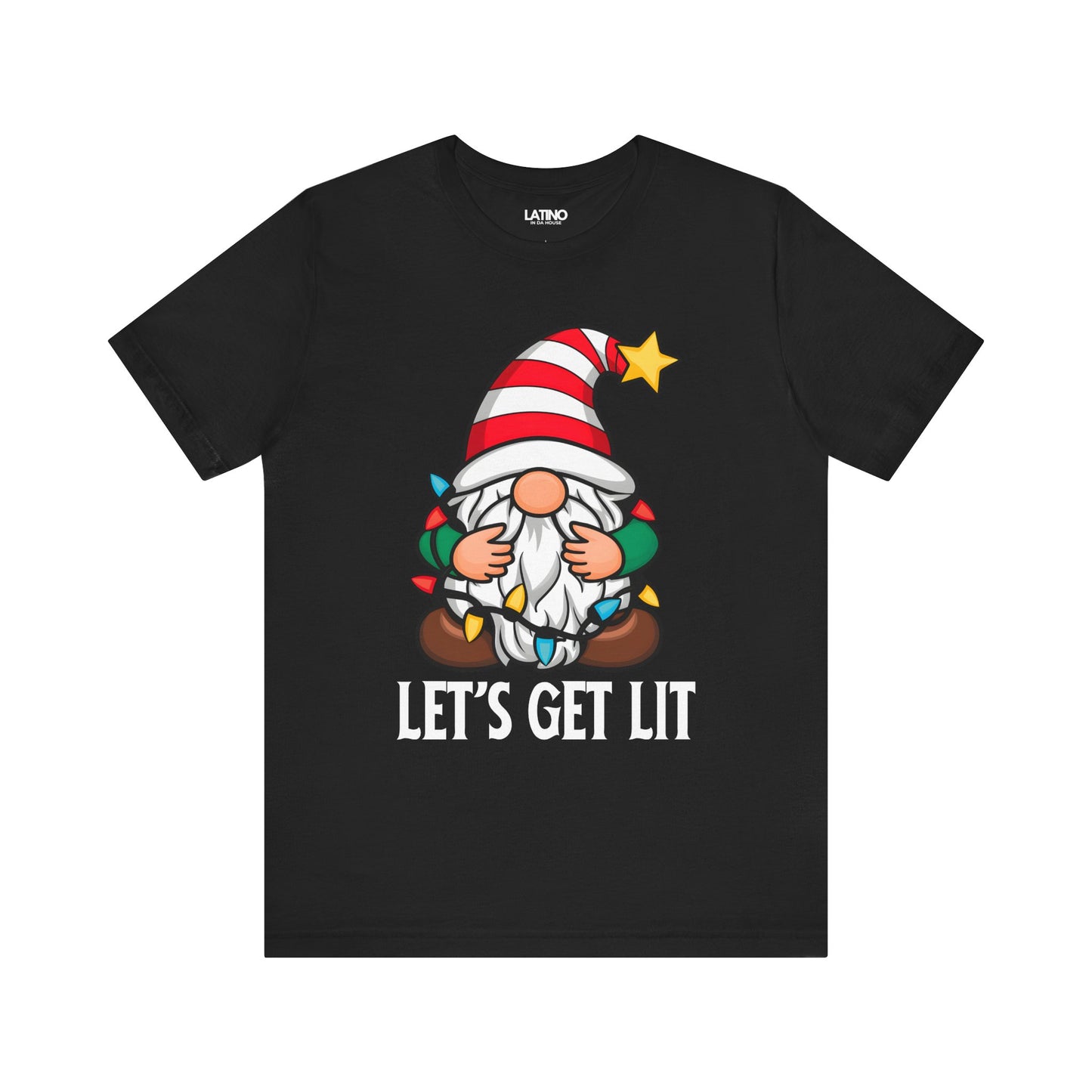 "Let’s Get Lit" Holiday Gnome T-Shirt