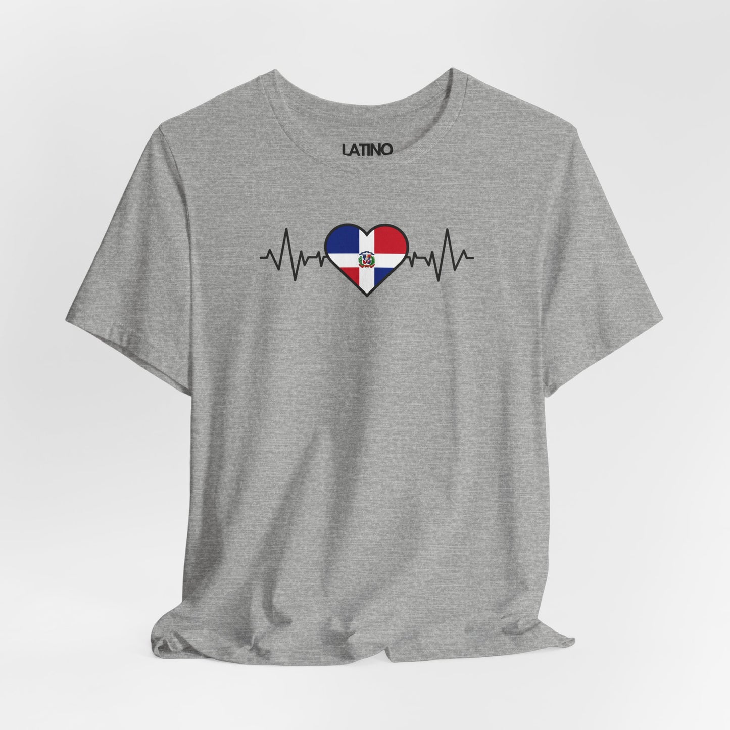 "Dominican Republic Heart Flag Life-Line" T-Shirt