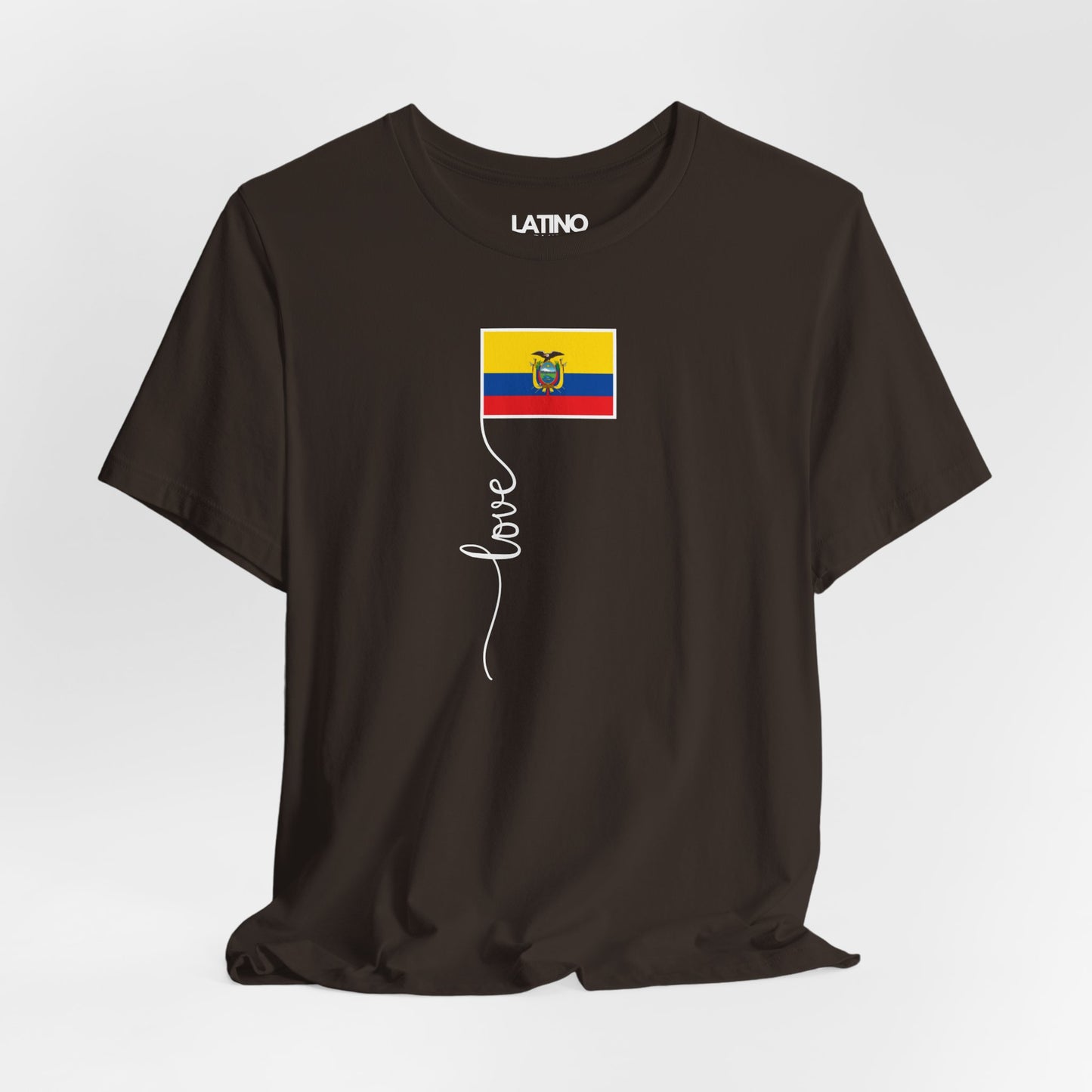 "Ecuador Flag Love Script" T-Shirt