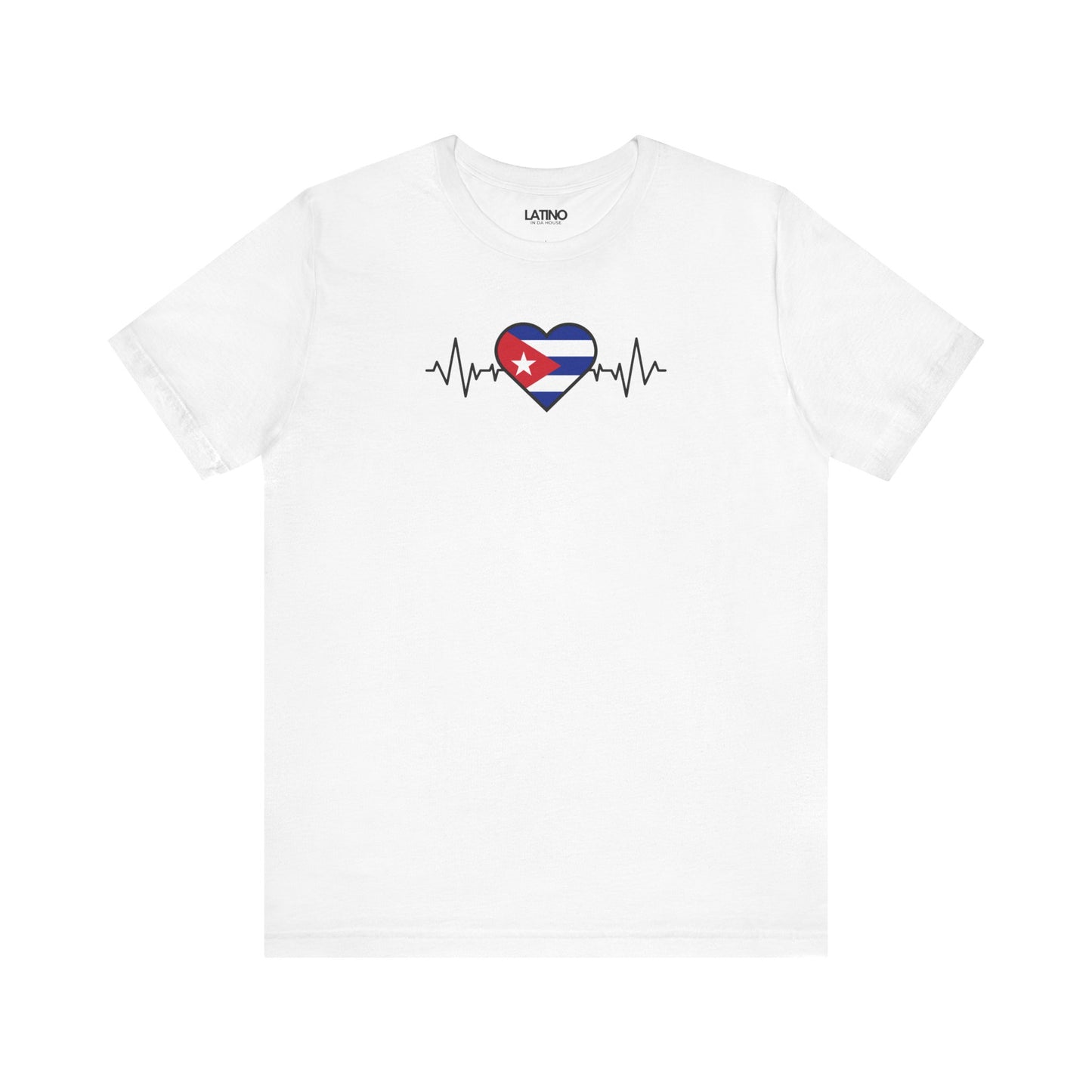 "Cuba Heart Flag with Life-Line" T-Shirt